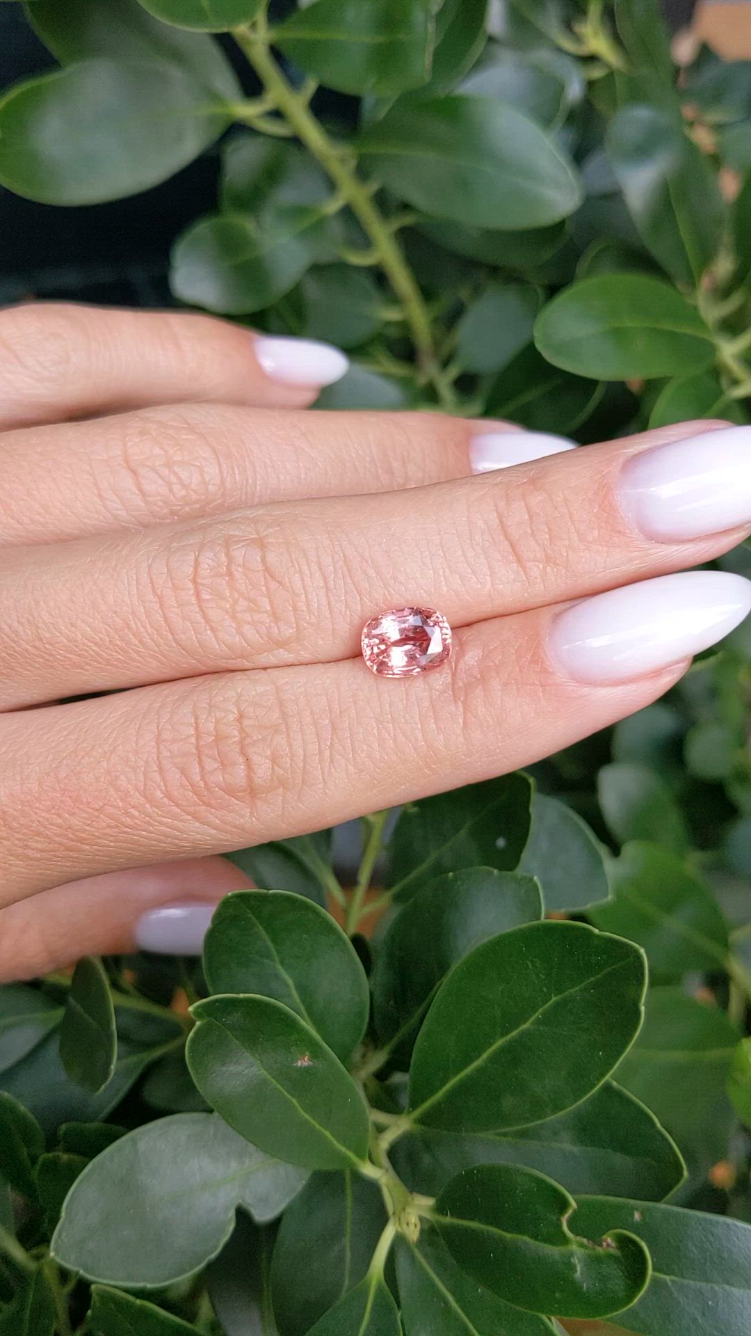 2.27 Ct. Padparadscha Sapphire from Ceylon (Sri Lanka) Size Video