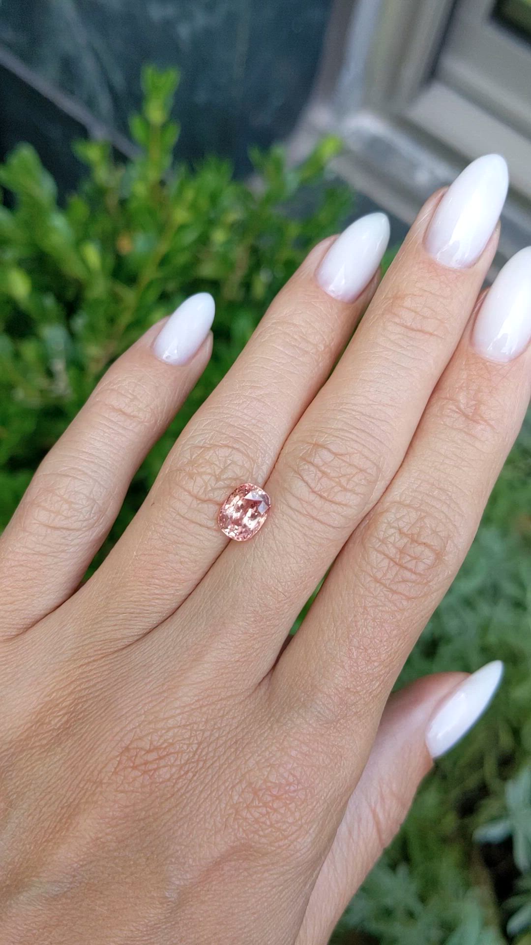 2.27 Ct. Padparadscha Sapphire from Ceylon (Sri Lanka) Size Video