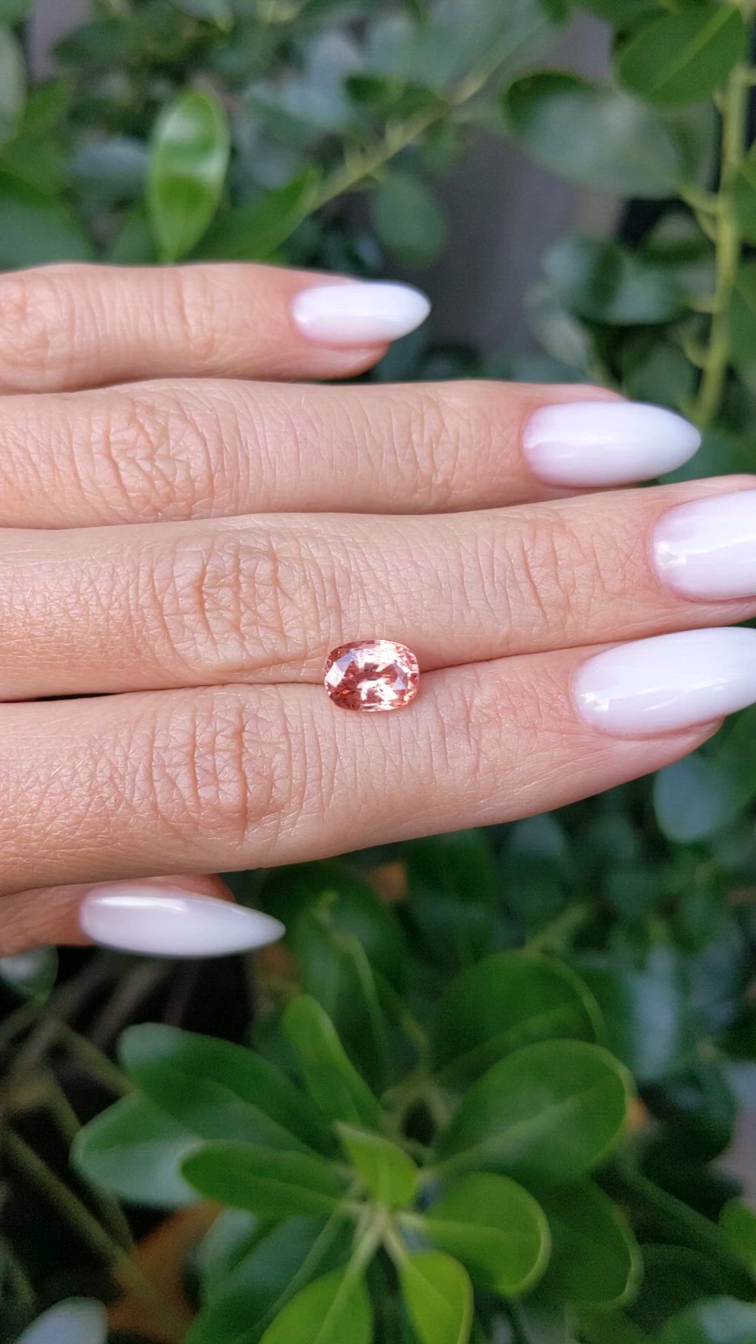 2.27 Ct. Padparadscha Sapphire from Ceylon (Sri Lanka) Size Video