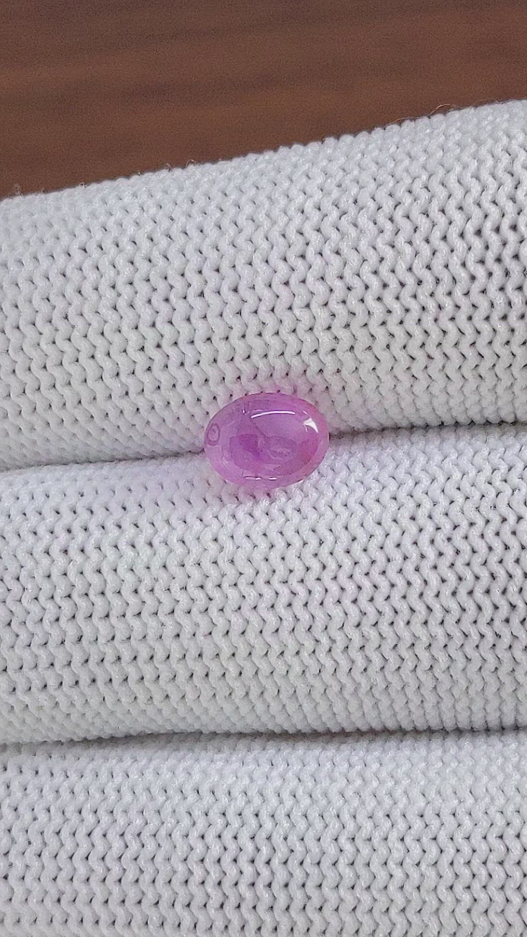 1.83 Ct. Pink Star Sapphire from Ceylon (Sri Lanka) Size Video