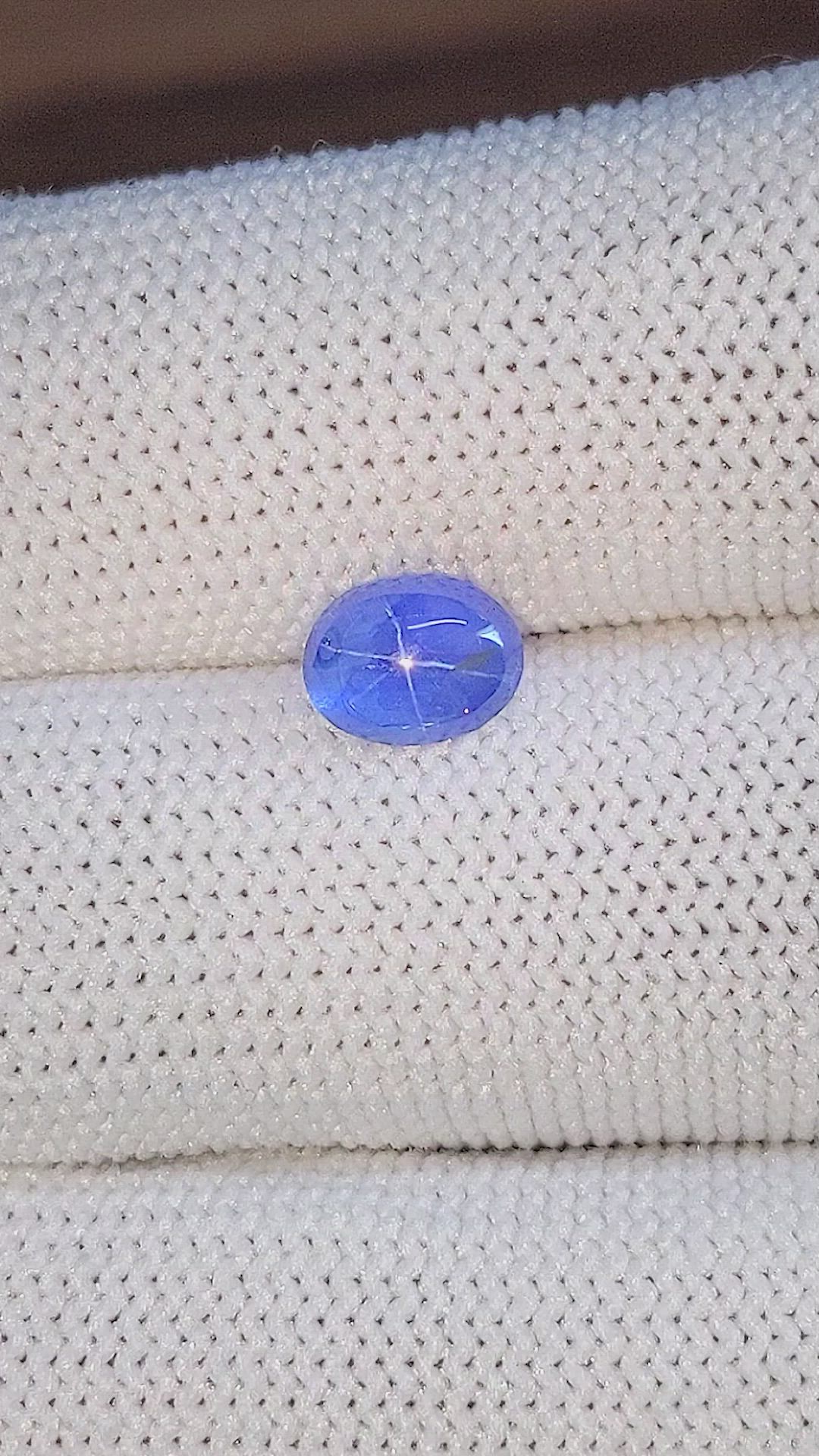 1.73 Ct. Blue Star Sapphire from Ceylon (Sri Lanka) Size Video