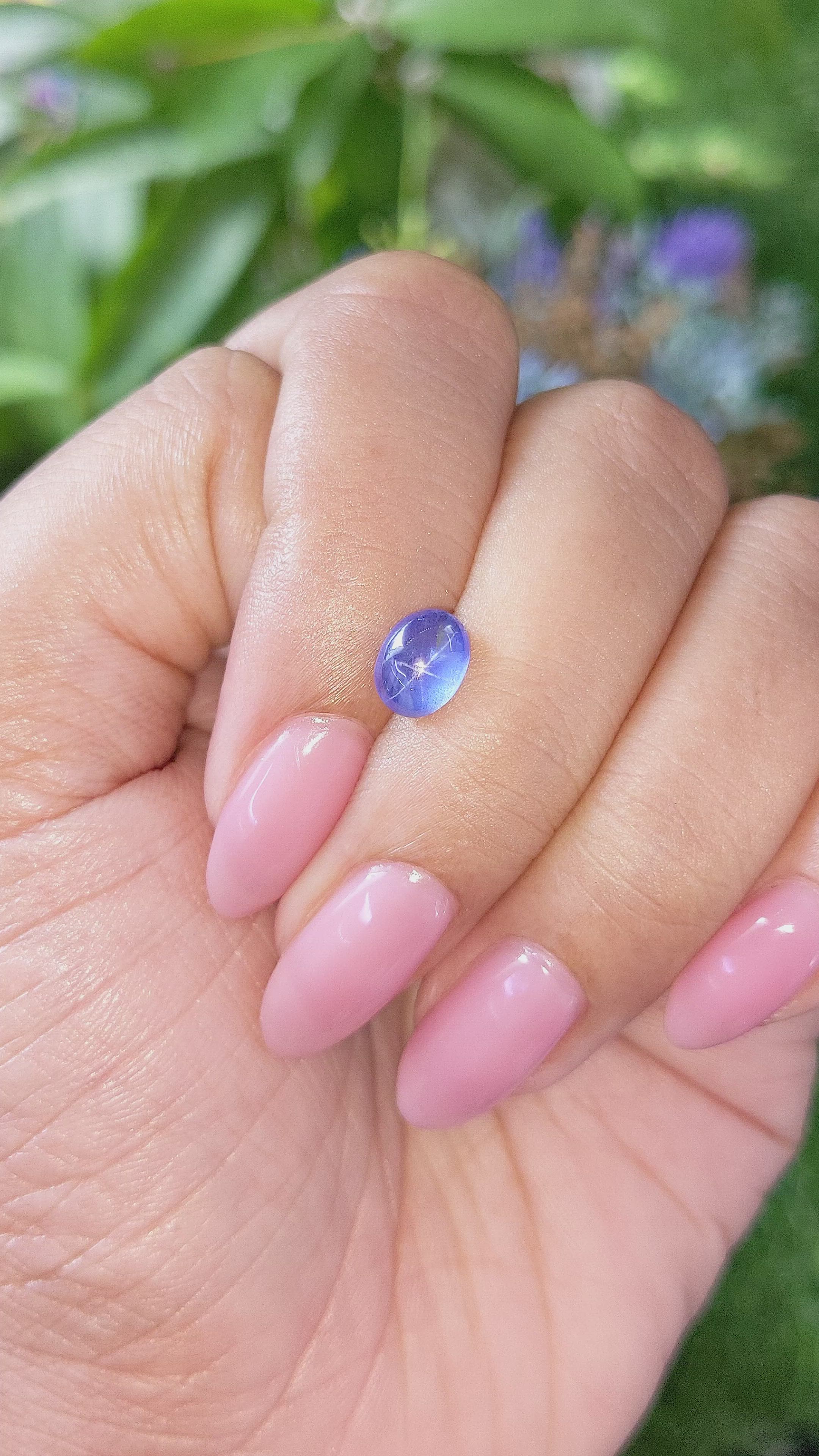 1.73 Ct. Blue Star Sapphire from Ceylon (Sri Lanka) Size Video