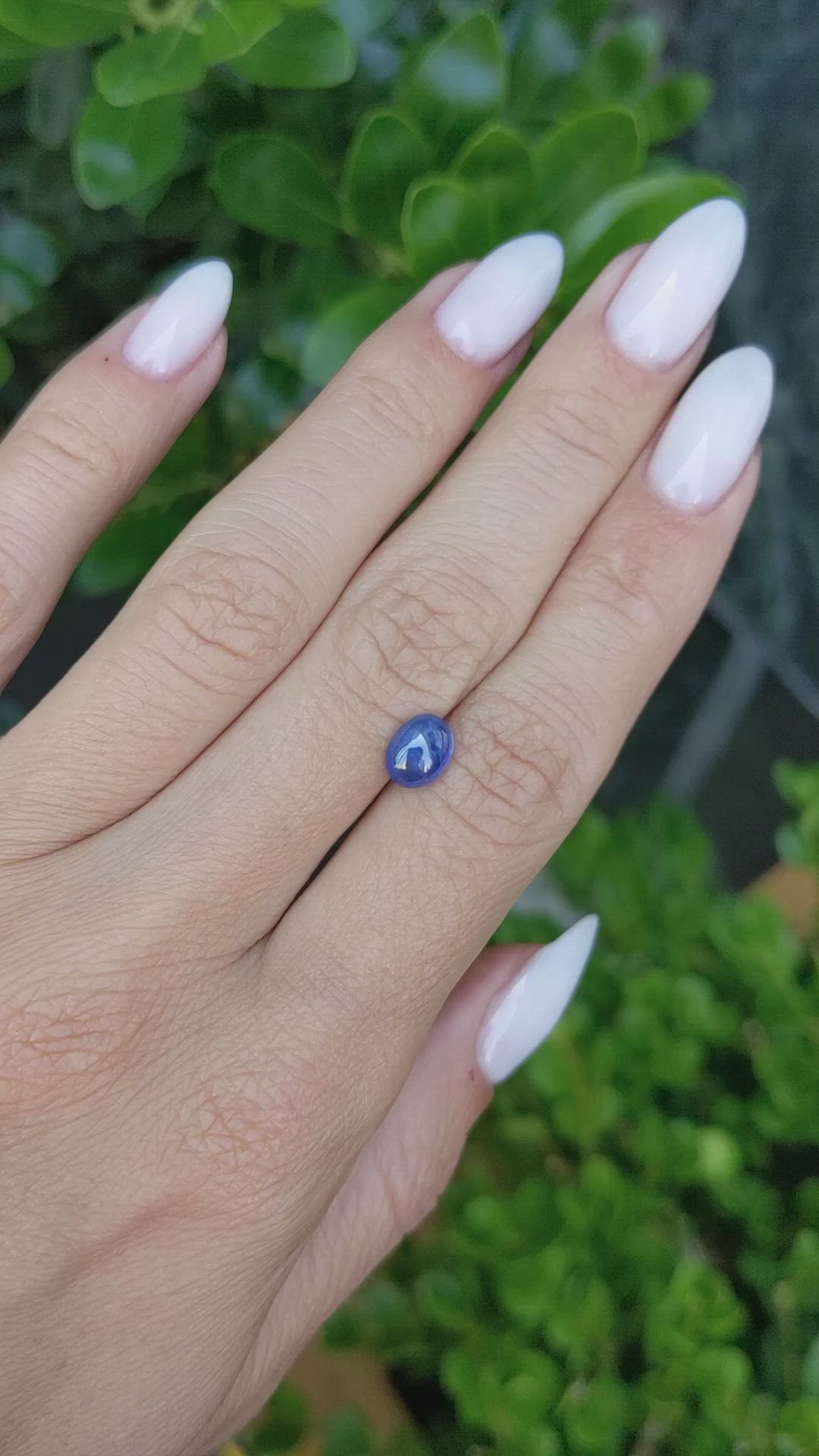 1.73 Ct. Blue Star Sapphire from Ceylon (Sri Lanka) Size Video