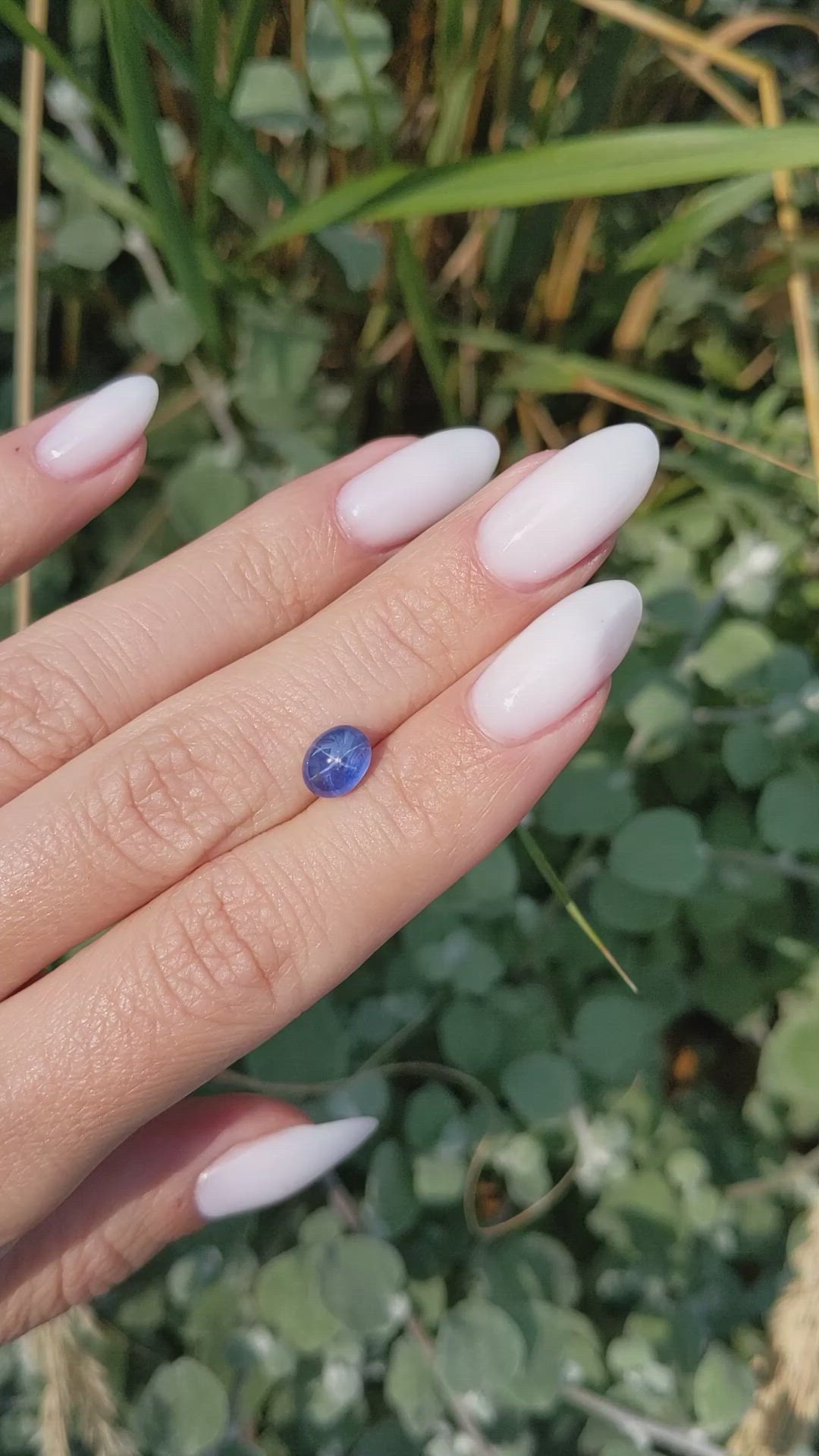 1.73 Ct. Blue Star Sapphire from Ceylon (Sri Lanka) Size Video