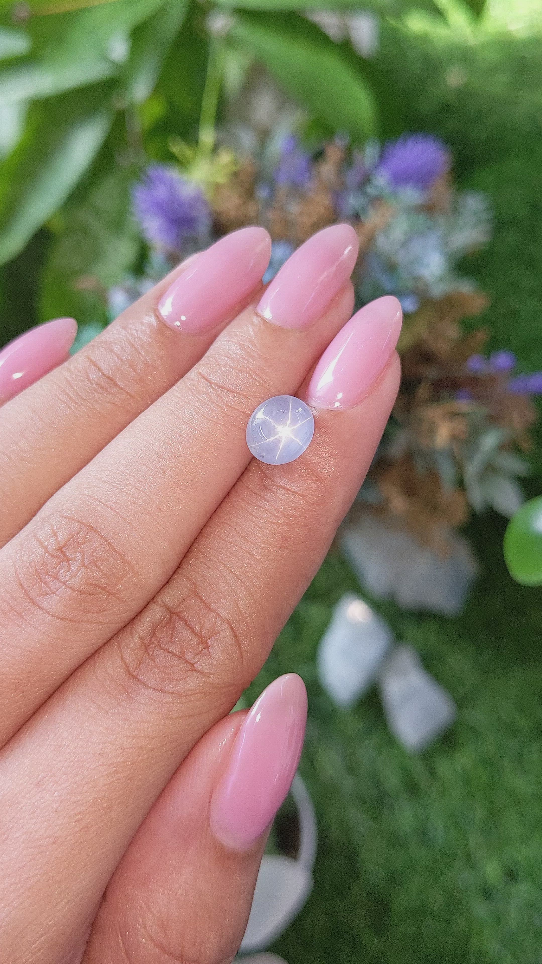 3.45 Ct. Blue Star Sapphire from Ceylon (Sri Lanka) Size Video