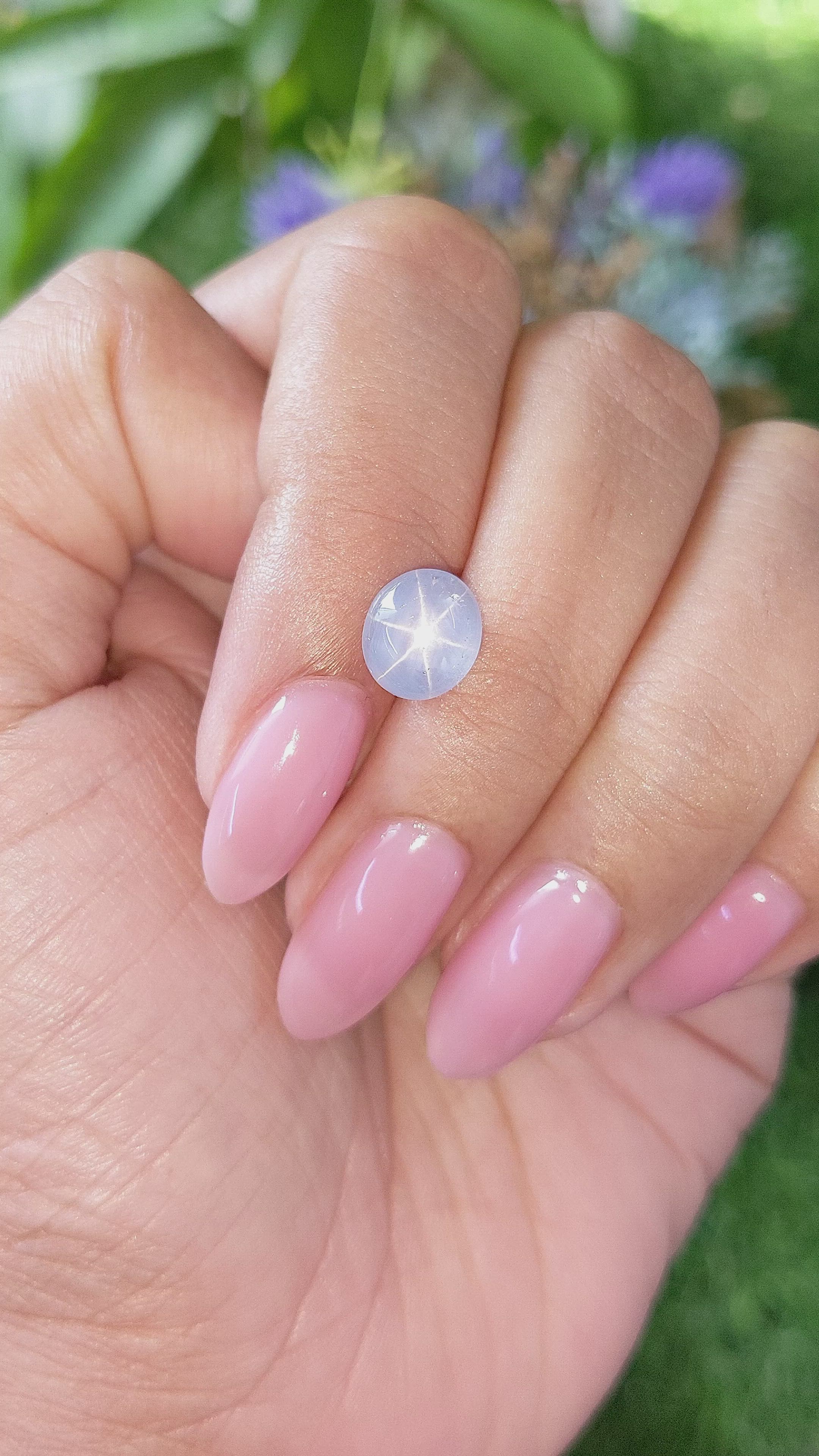 3.45 Ct. Blue Star Sapphire from Ceylon (Sri Lanka) Size Video