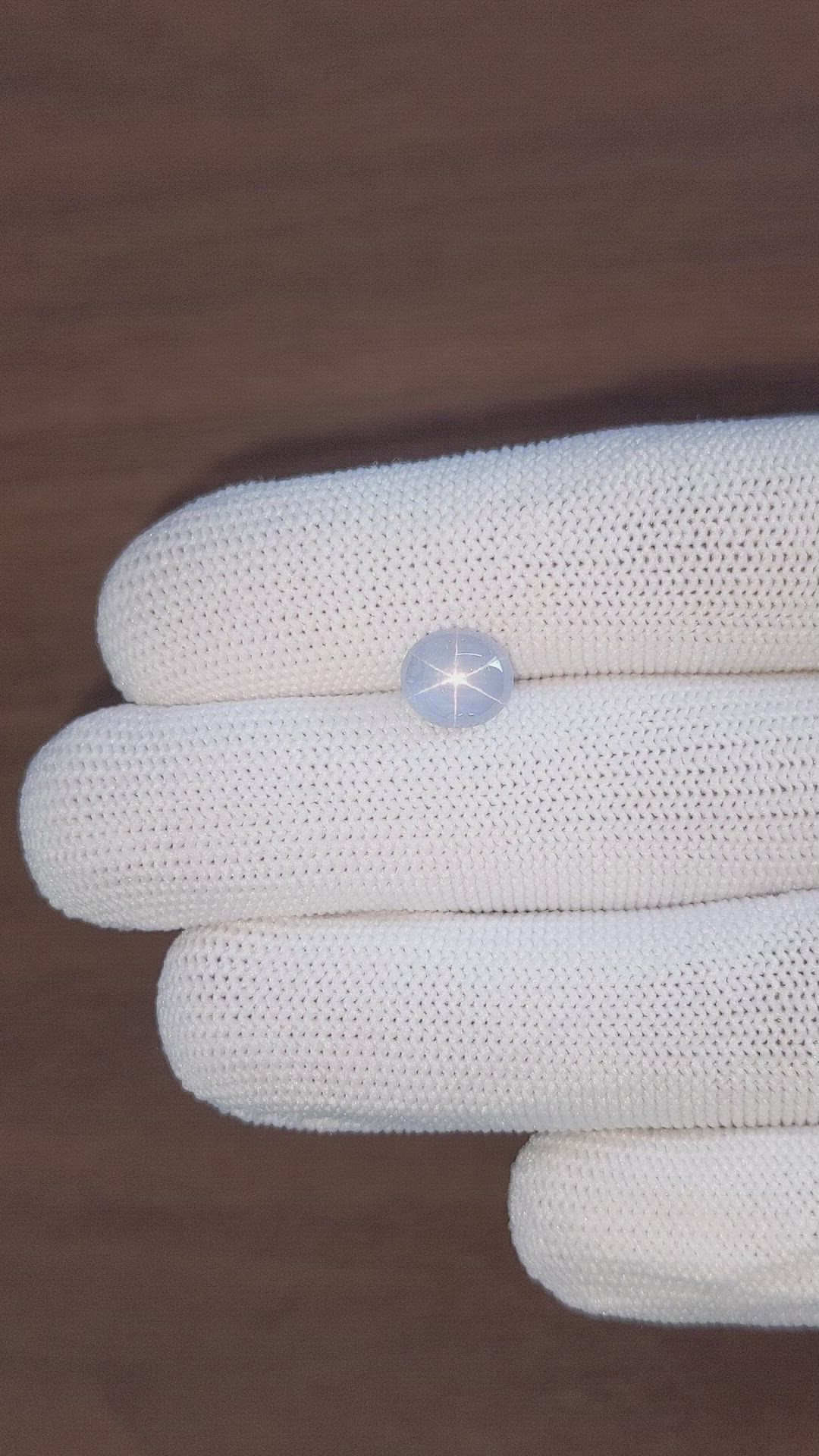 3.45 Ct. Blue Star Sapphire from Ceylon (Sri Lanka) Size Video