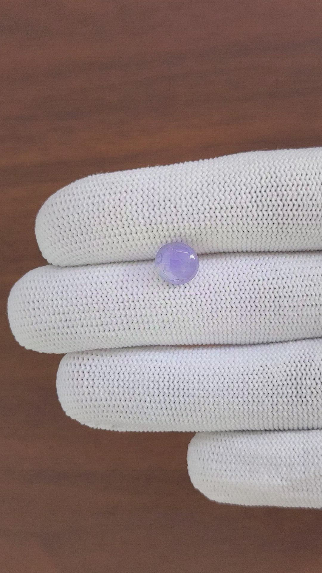 2.82 Ct. Bluish Purple Star Sapphire from Ceylon (Sri Lanka) Size Video