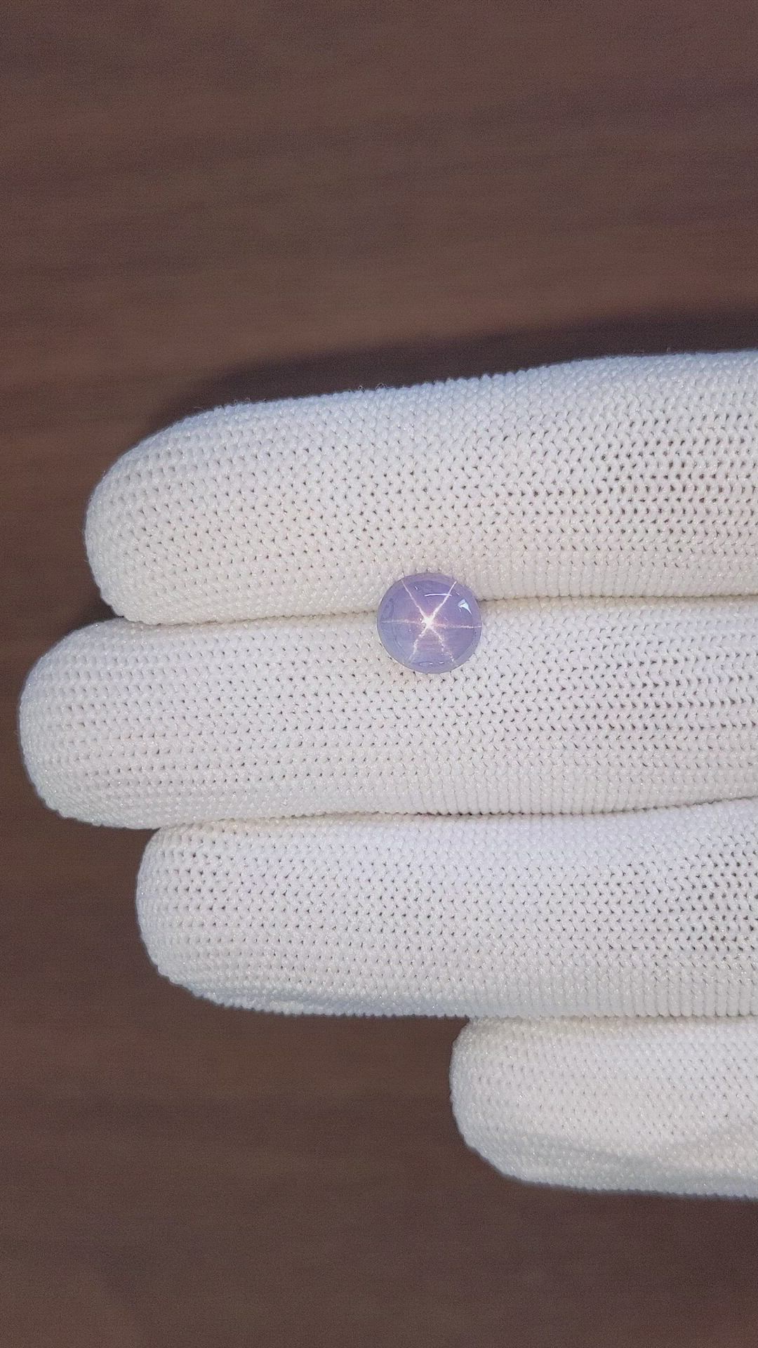2.82 Ct. Bluish Purple Star Sapphire from Ceylon (Sri Lanka) Size Video