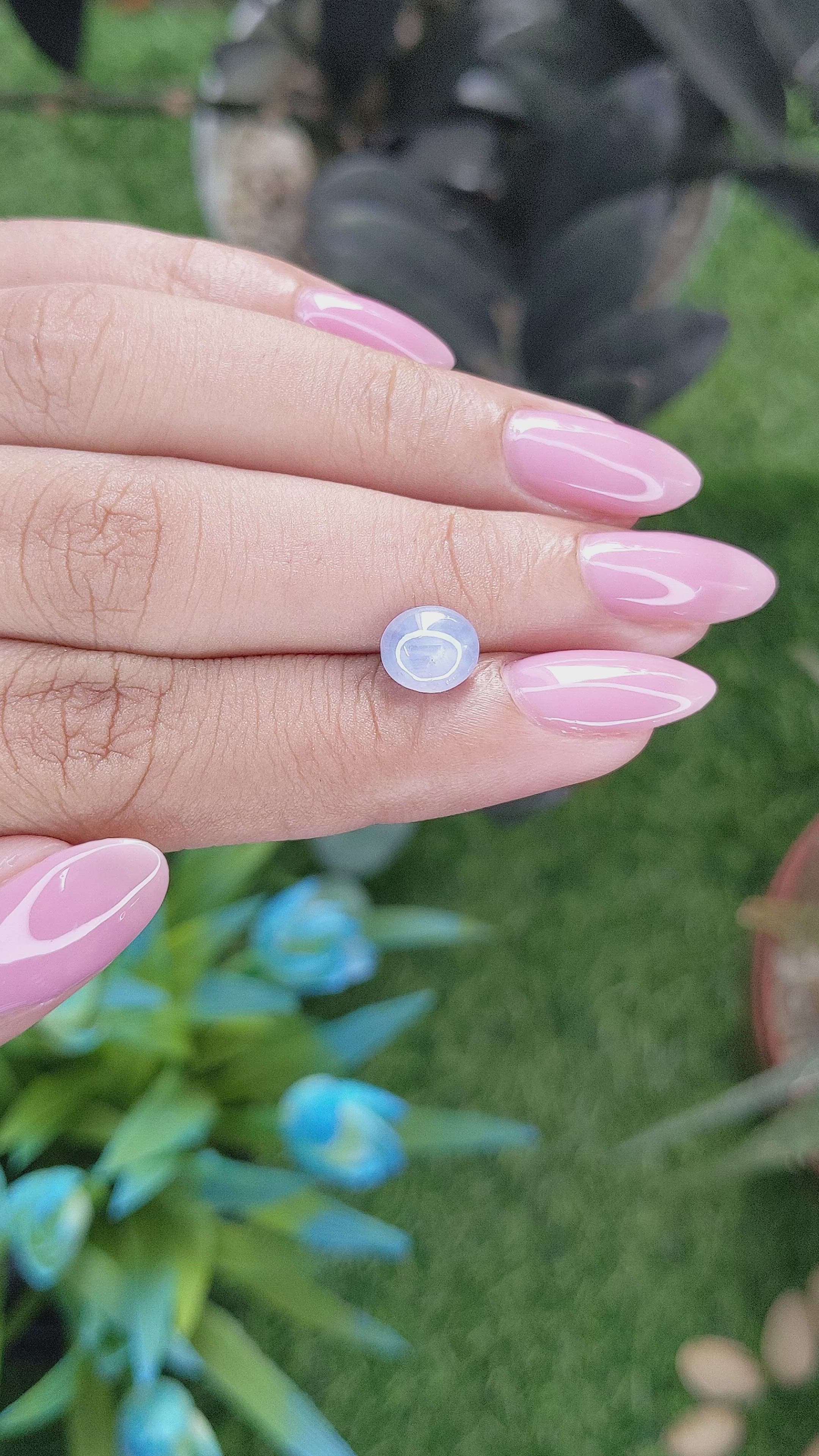 2.32 Ct. Blue Star Sapphire from Ceylon (Sri Lanka) Size Video