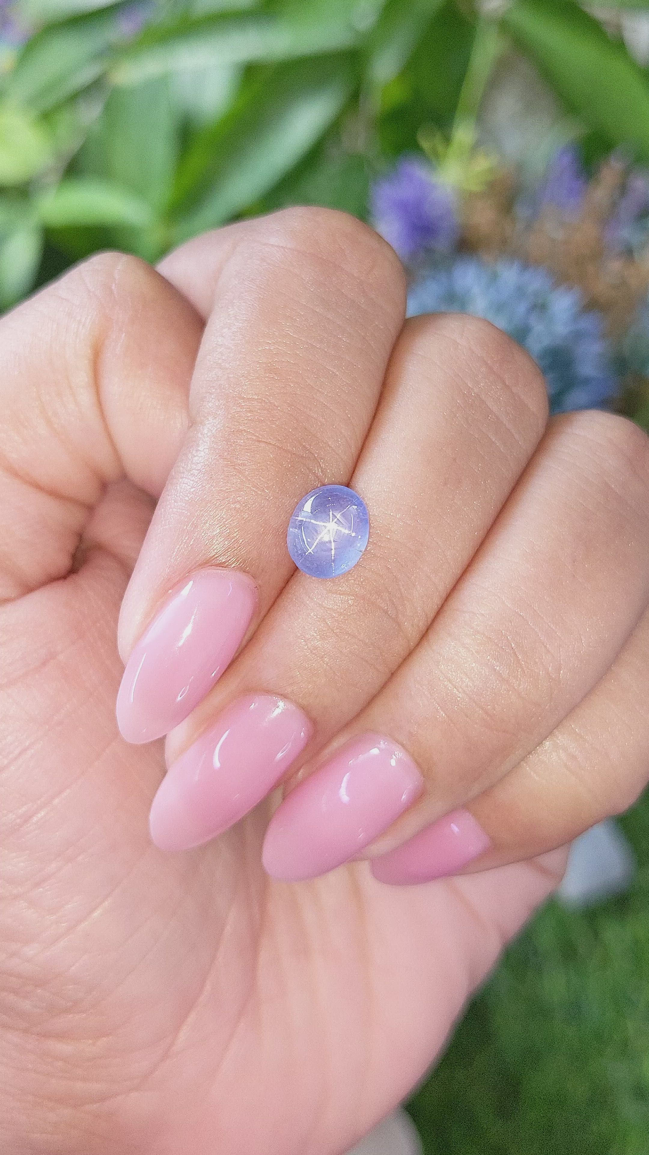 2.11 Ct. Blue Star Sapphire from Ceylon (Sri Lanka) Size Video