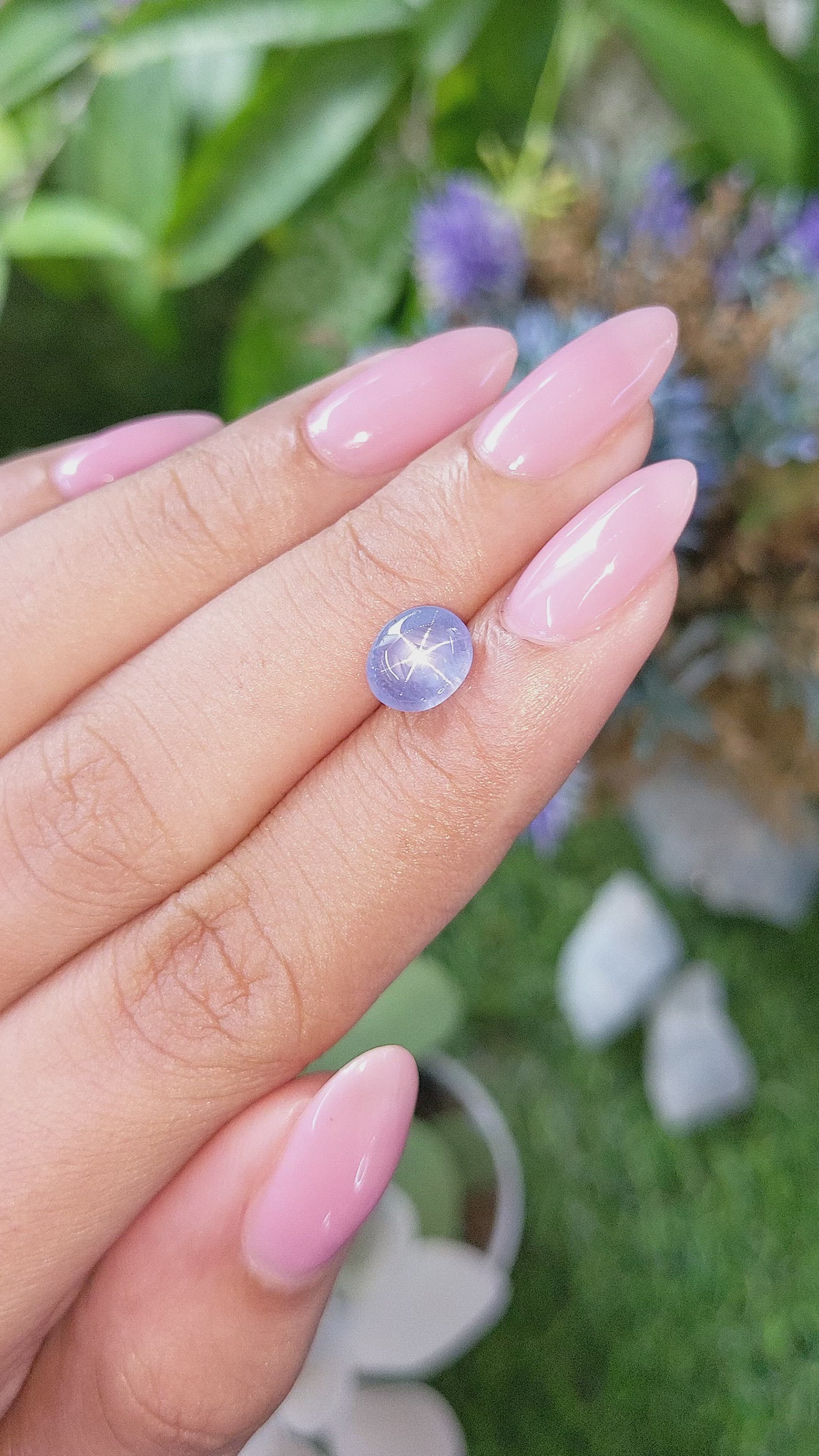2.11 Ct. Blue Star Sapphire from Ceylon (Sri Lanka) Size Video