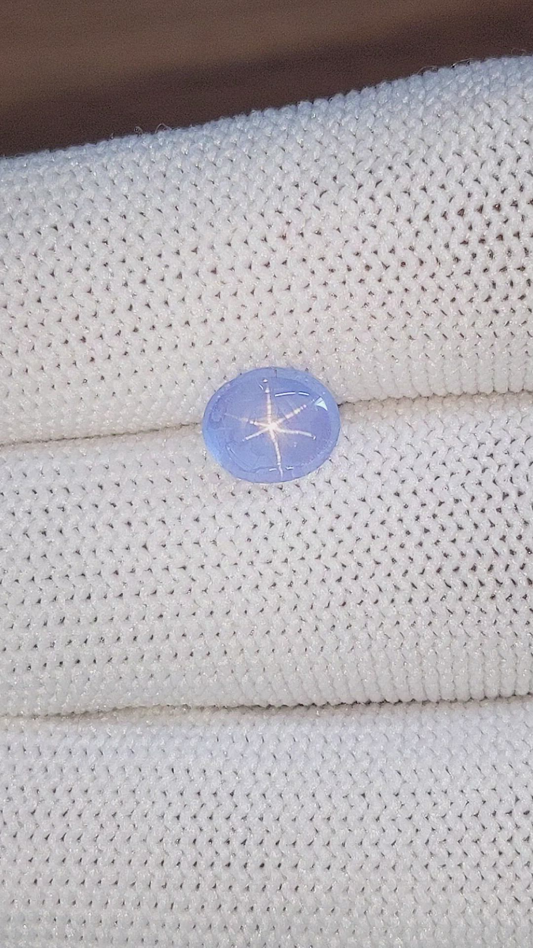 2.11 Ct. Blue Star Sapphire from Ceylon (Sri Lanka) Size Video