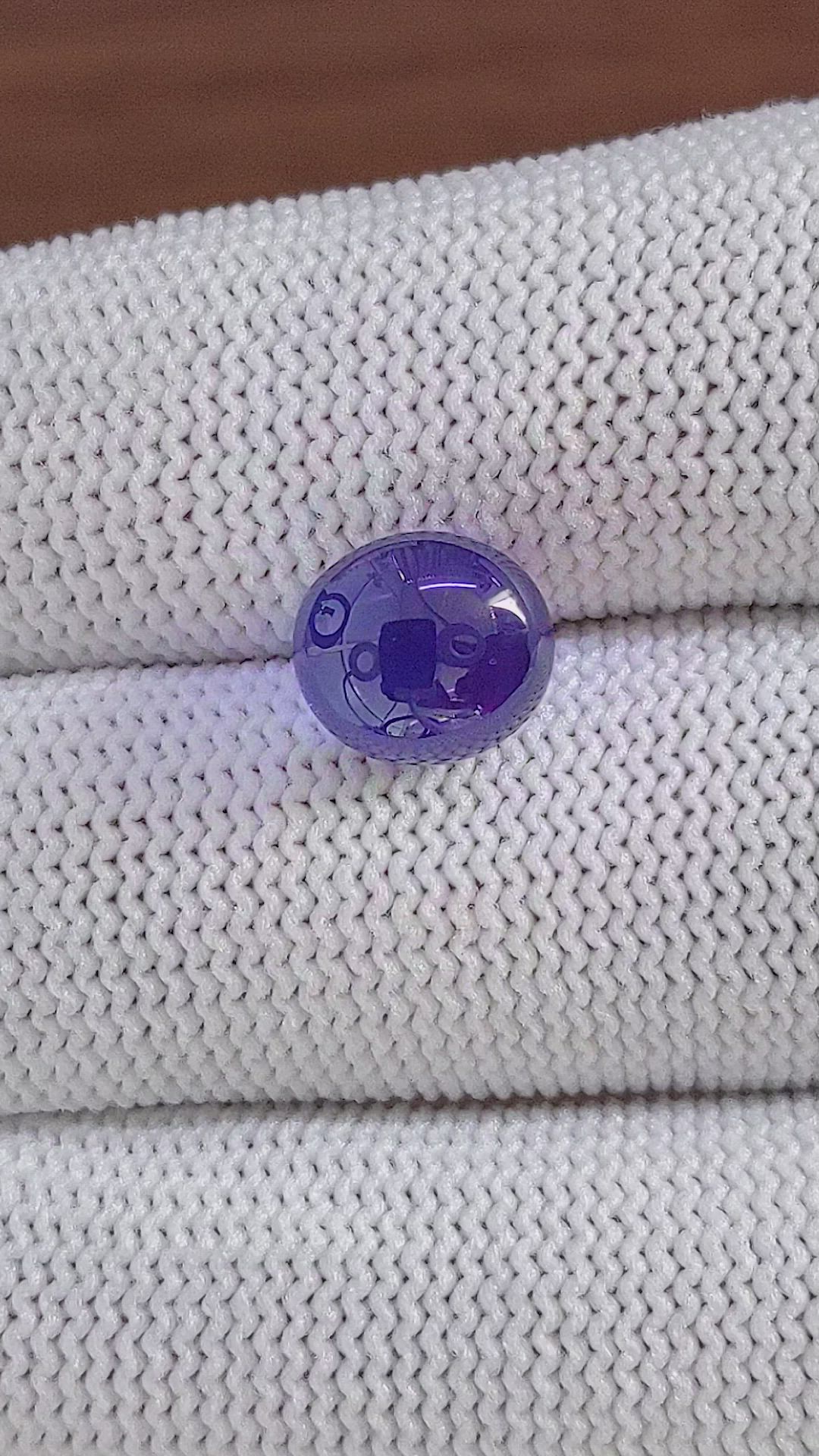 6.19 Ct. Purplish Blue Star Sapphire from Ceylon (Sri Lanka) Size Video