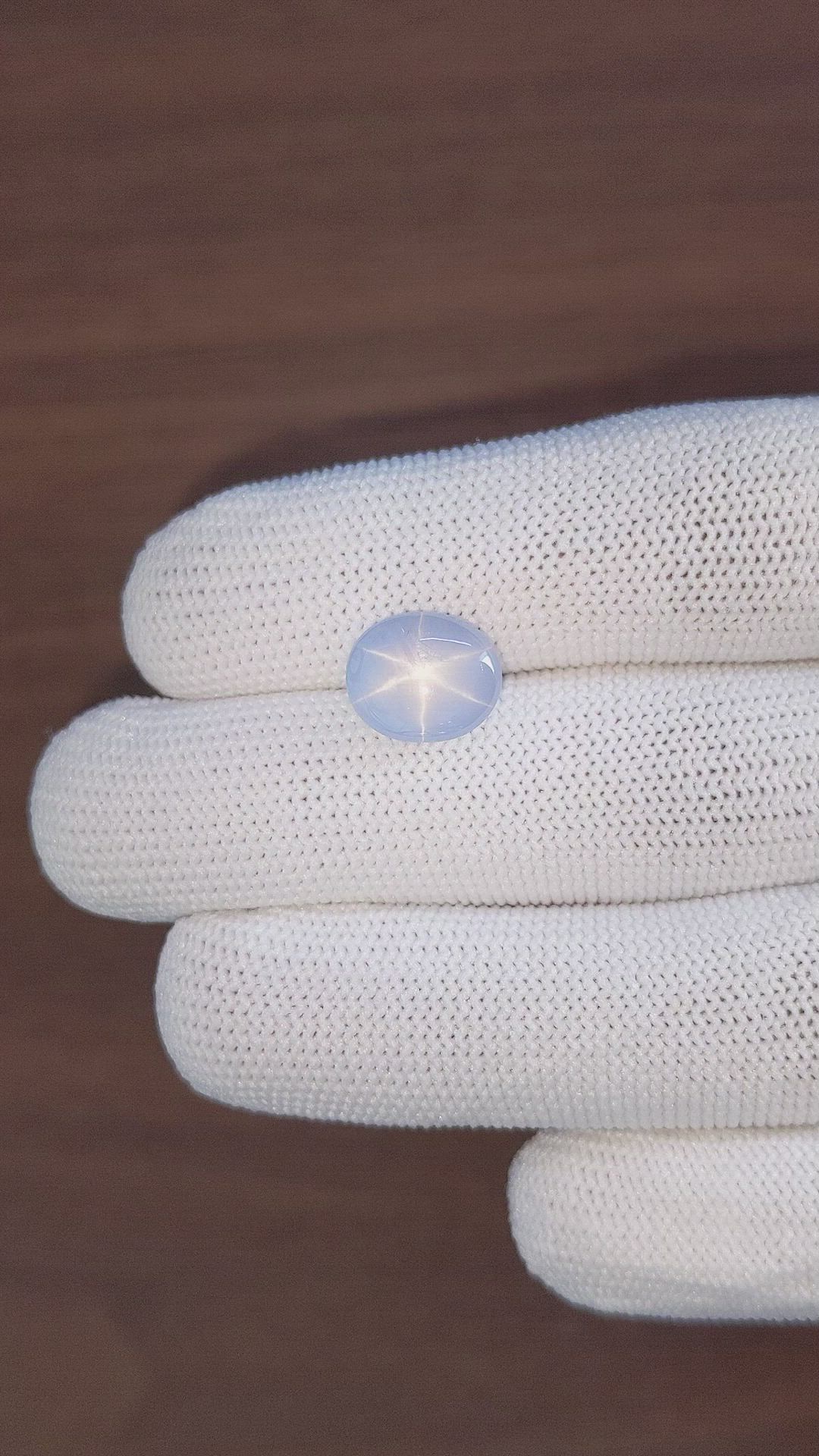 5.05 Ct. Blue Star Sapphire from Ceylon (Sri Lanka) Size Video