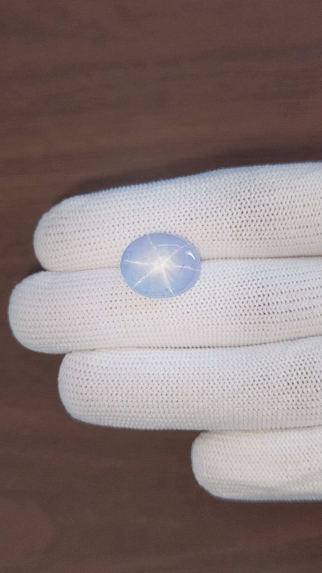 17.37 Ct. Blue Star Sapphire from Ceylon (Sri Lanka) Size Video