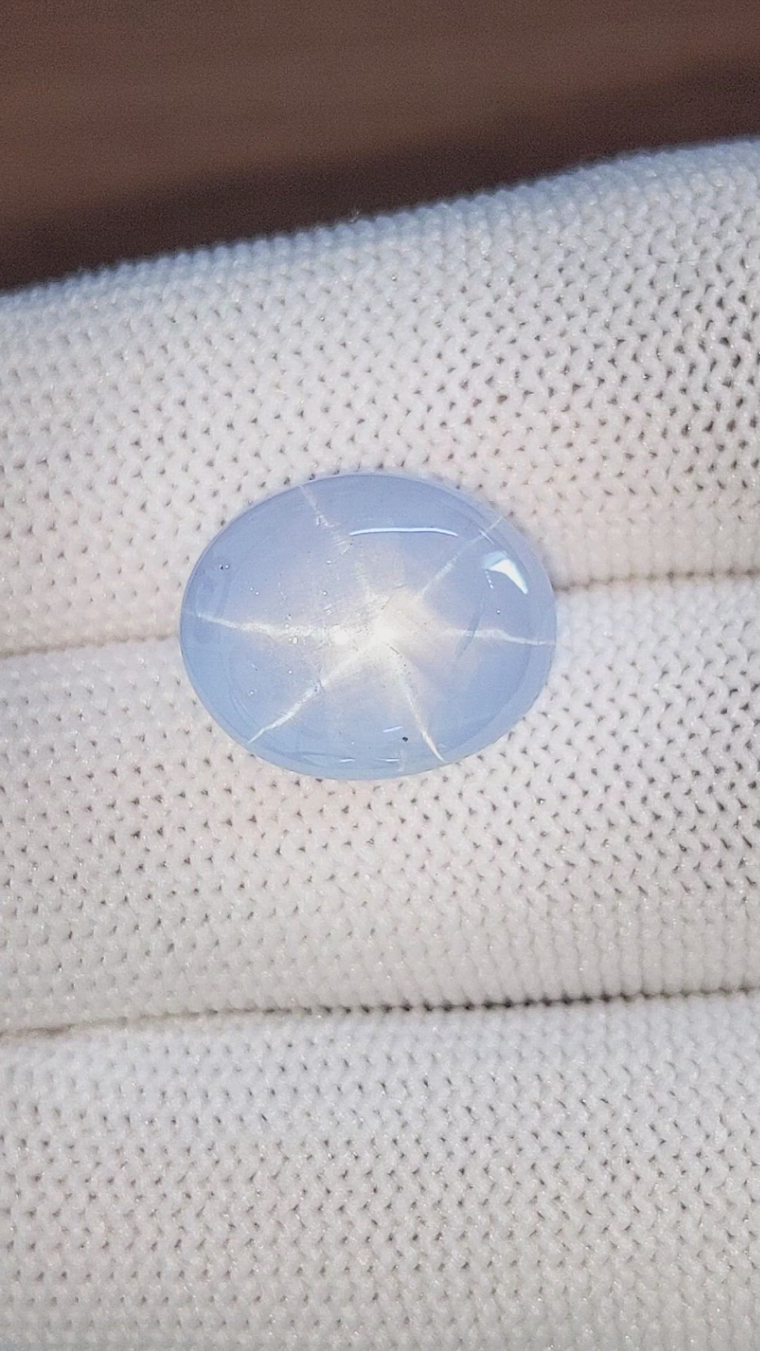 17.37 Ct. Blue Star Sapphire from Ceylon (Sri Lanka) Size Video