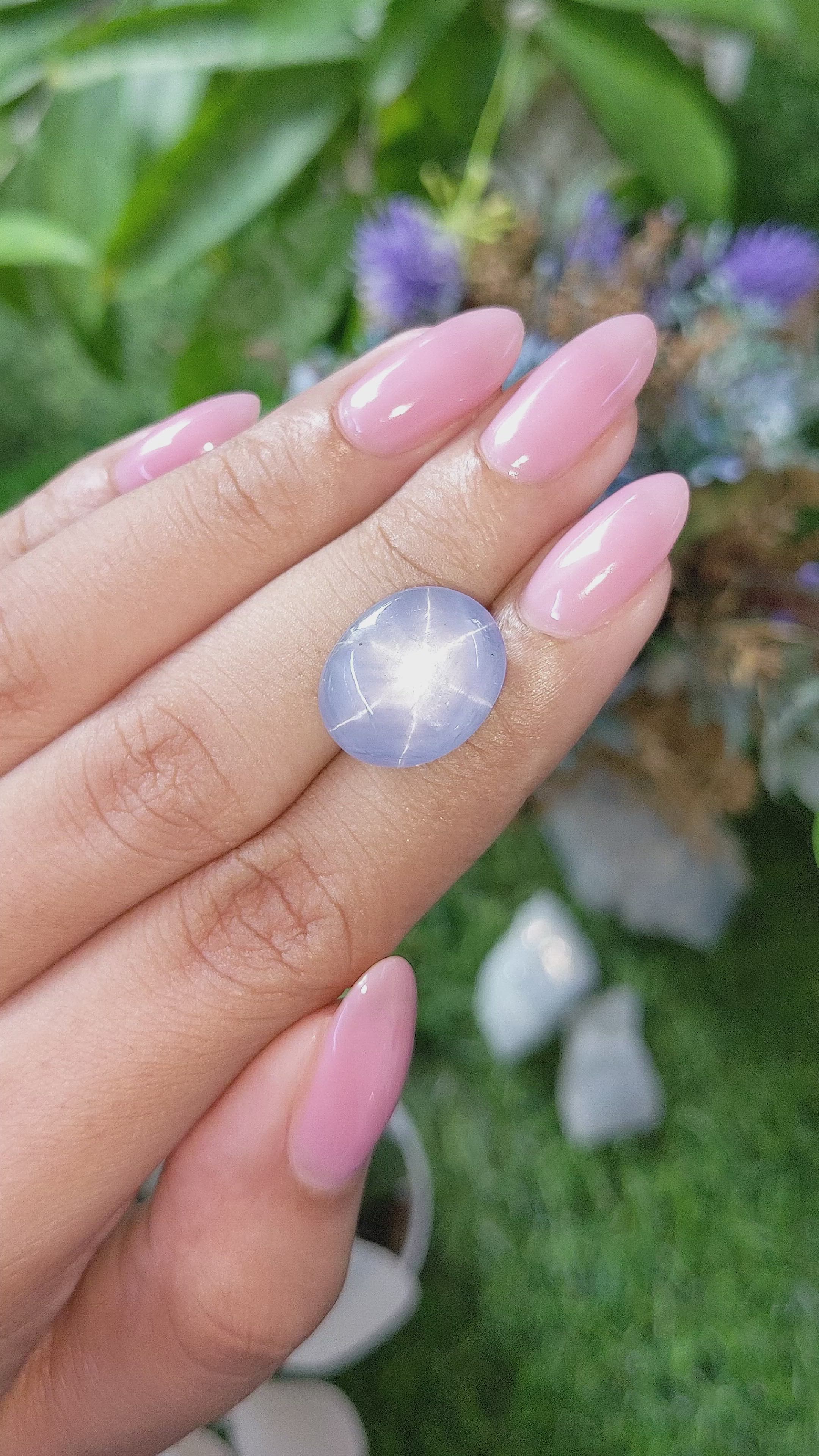 17.37 Ct. Blue Star Sapphire from Ceylon (Sri Lanka) Size Video