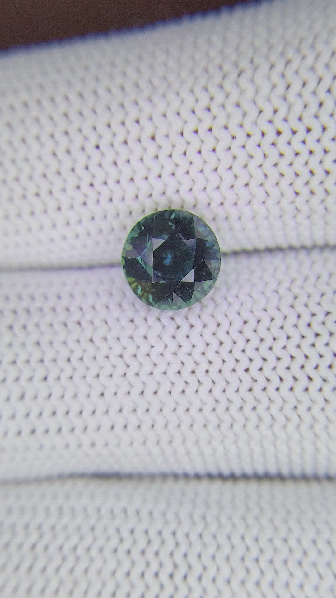 2.69 Ct. Bluish Green Sapphire from Tanzania Size Video