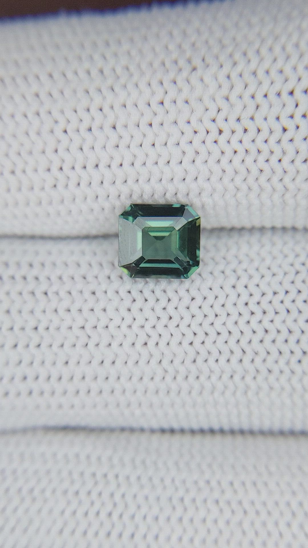 1.55 Ct. Bluish Green Sapphire from Tanzania Size Video