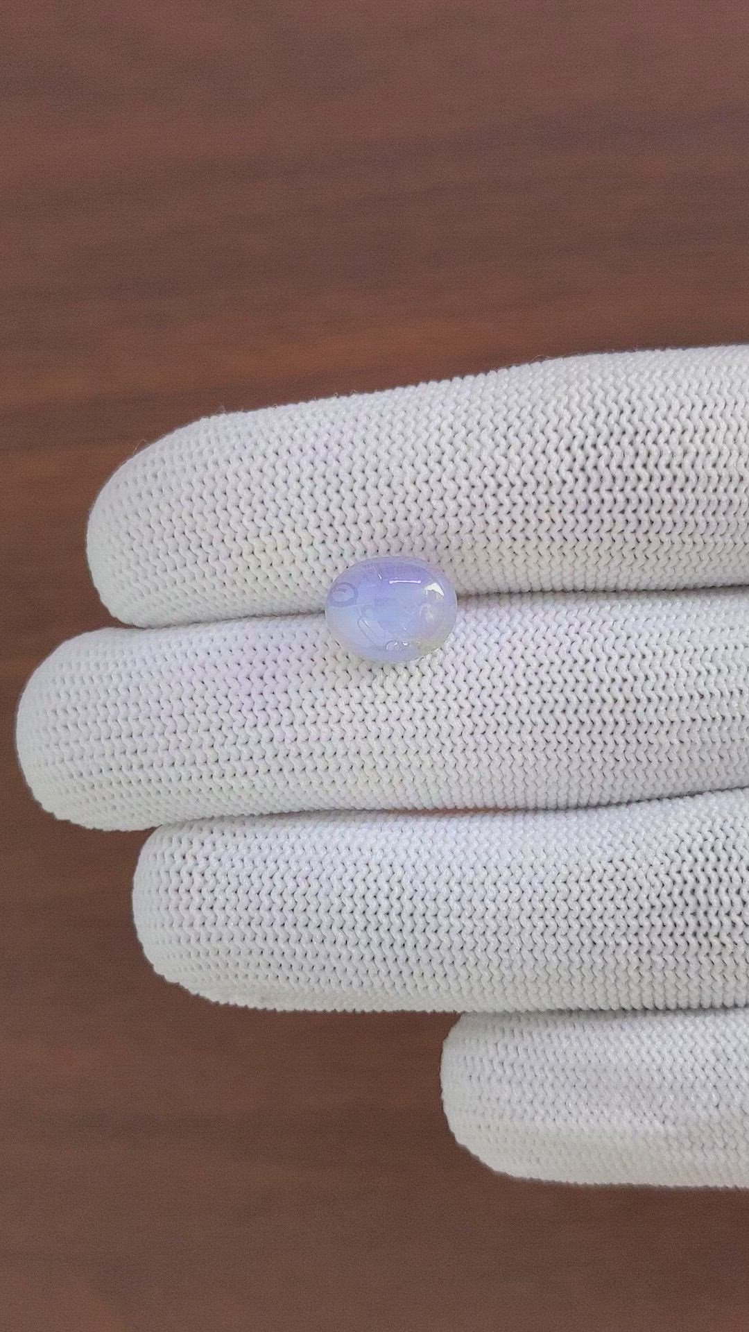 6.09 Ct. Bluish Grey Star Sapphire from Ceylon (Sri Lanka) Size Video