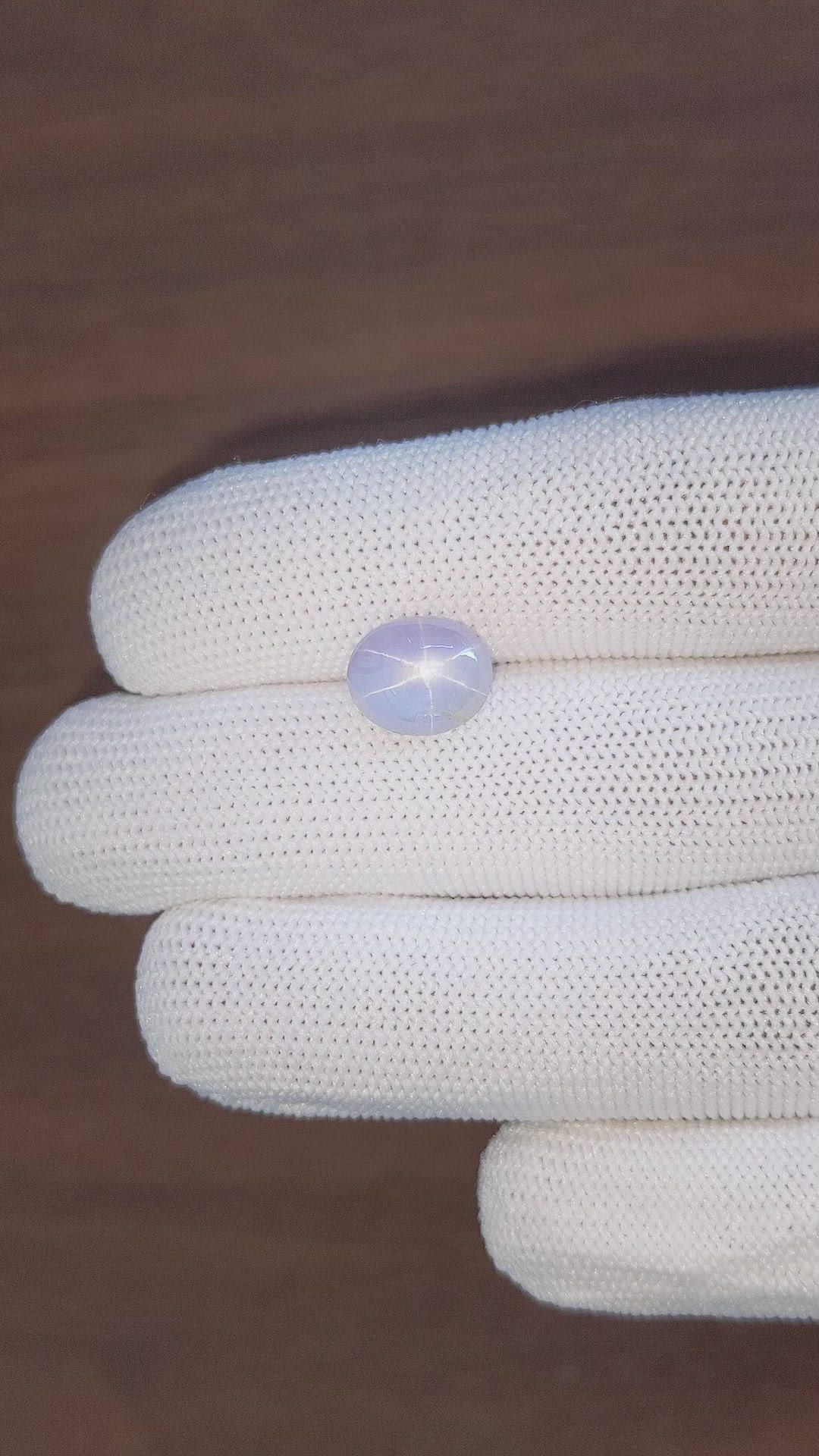 6.09 Ct. Bluish Grey Star Sapphire from Ceylon (Sri Lanka) Size Video