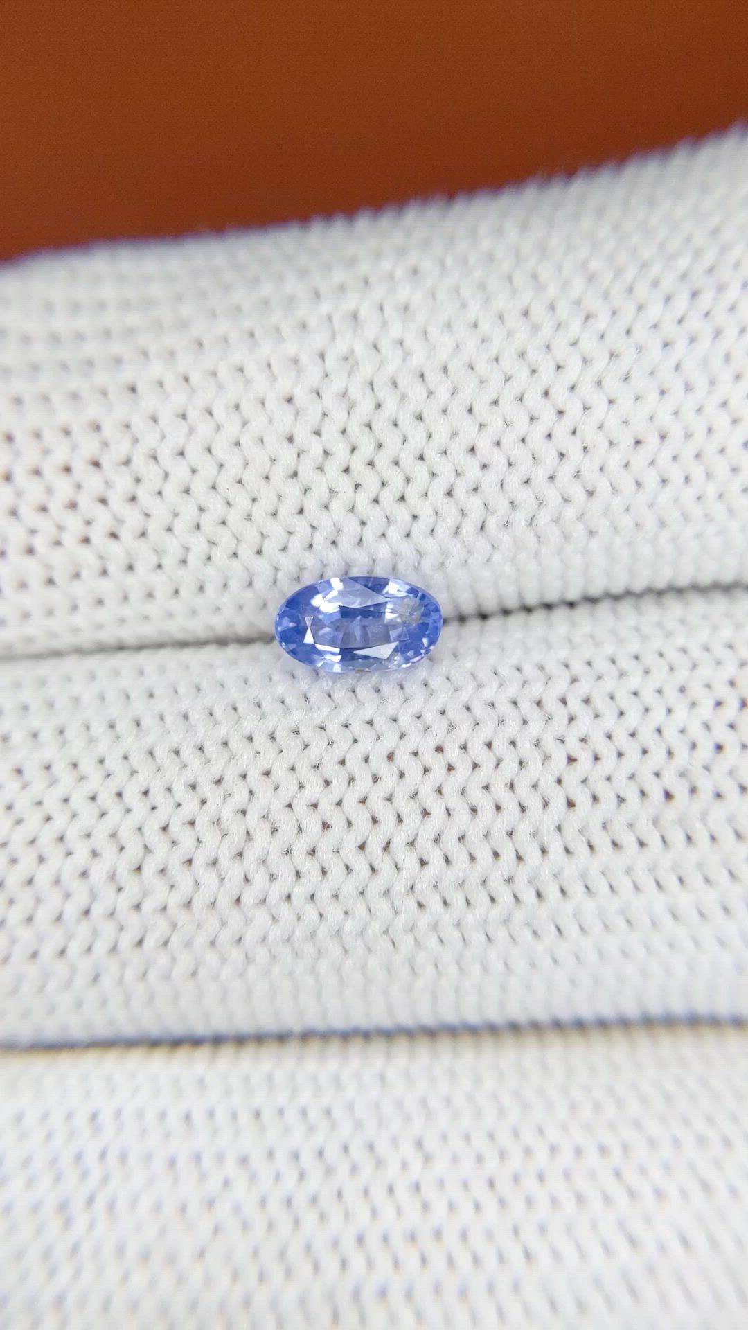 0.85 Ct. Blue Sapphire from Ceylon (Sri Lanka) Size Video