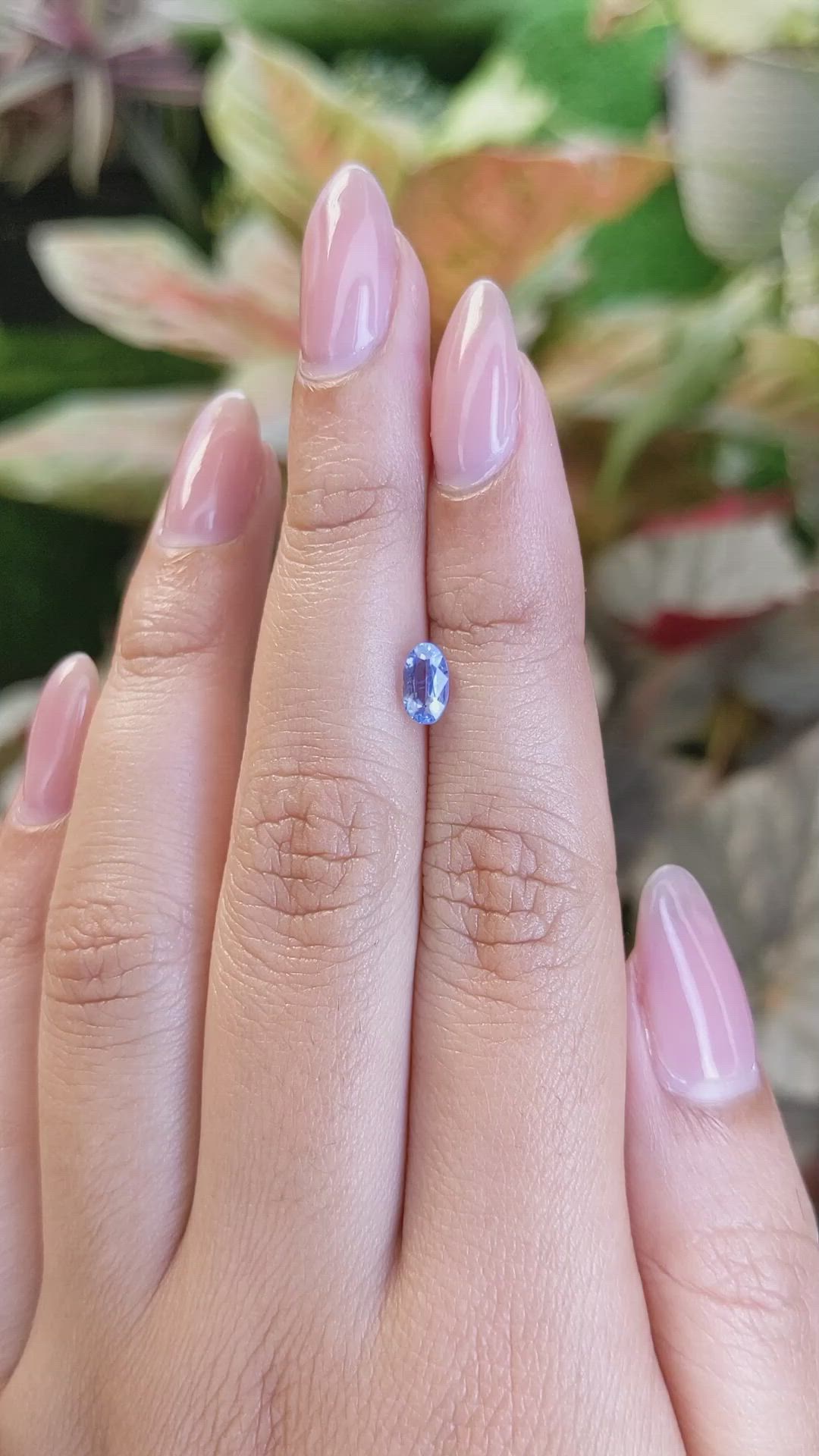 0.85 Ct. Blue Sapphire from Ceylon (Sri Lanka) Size Video
