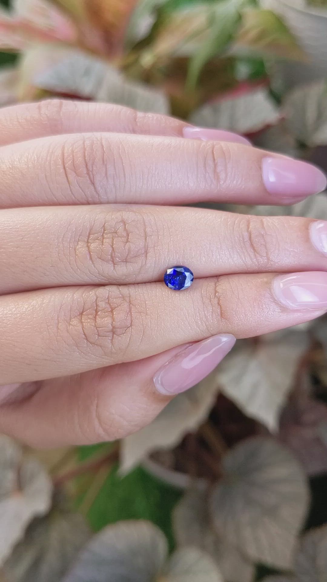 0.69 Ct. Blue Sapphire from Ceylon (Sri Lanka) Size Video