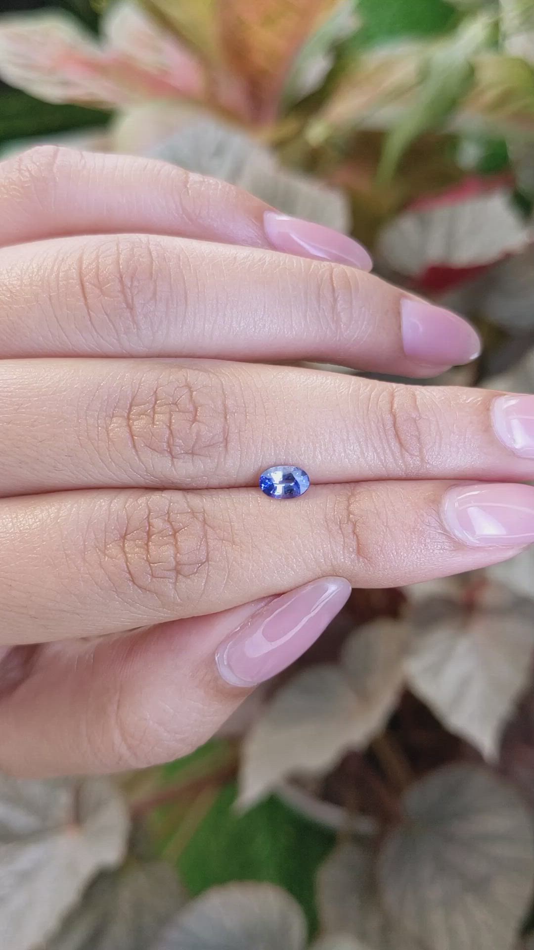 0.53 Ct. Blue Sapphire from Ceylon (Sri Lanka) Size Video