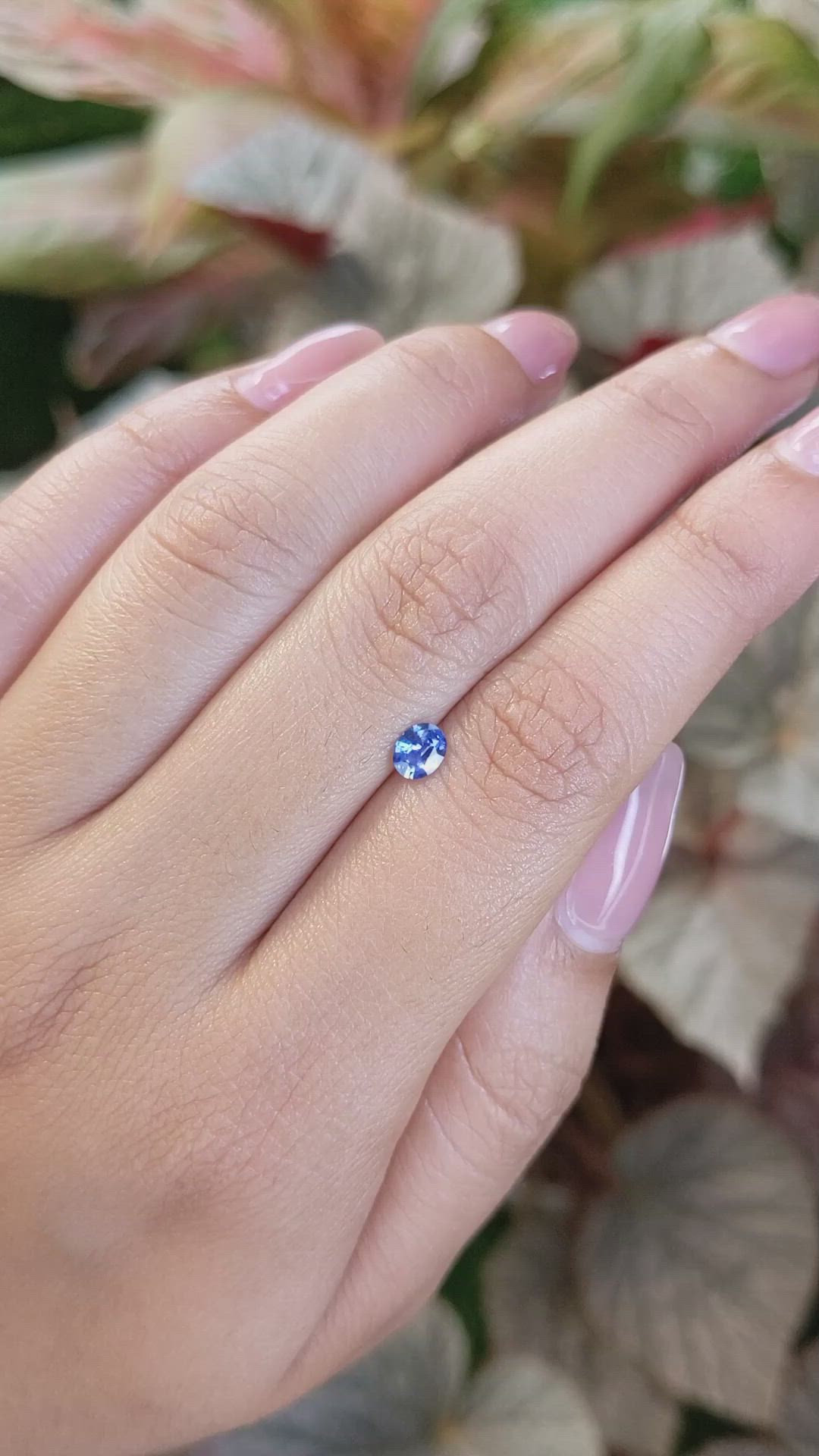 0.39 Ct. Blue Sapphire from Ceylon (Sri Lanka) Size Video