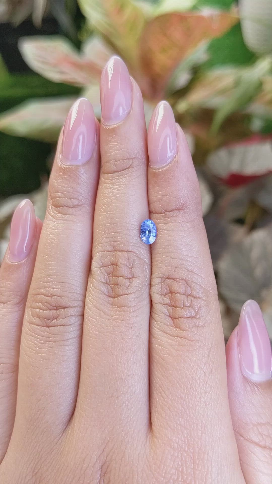 0.57 Ct. Blue Sapphire from Ceylon (Sri Lanka) Size Video