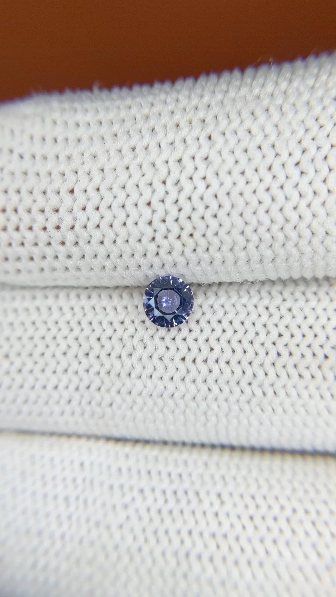 0.33 Ct. Greyish Blue Sapphire from Ceylon (Sri Lanka) Size Video