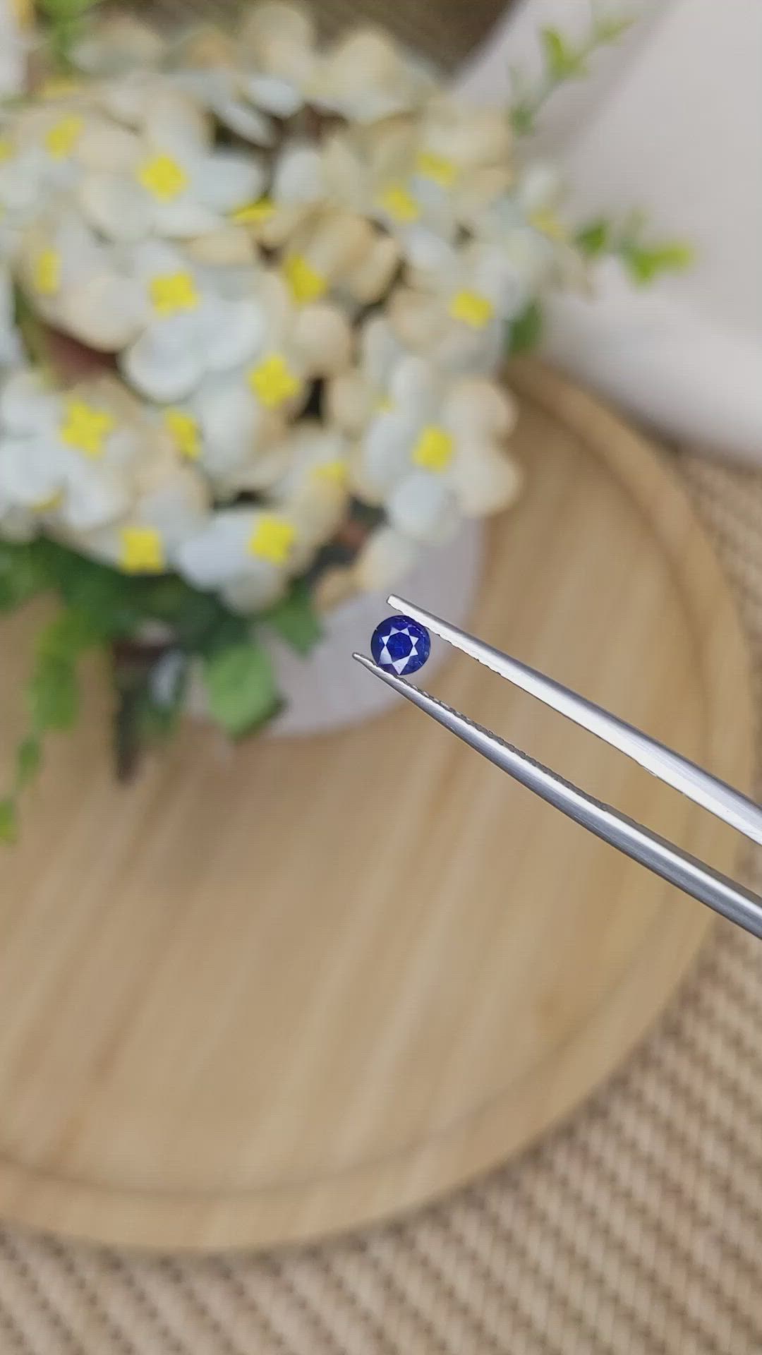 0.32 Ct. Blue Sapphire from Ceylon (Sri Lanka) Size Video