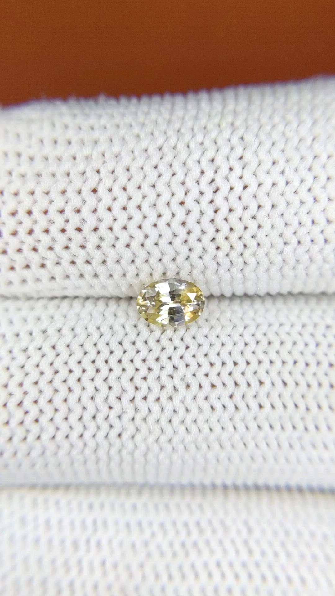 0.45 Ct. Bi Color / Parti Sapphire from Ceylon (Sri Lanka) Size Video