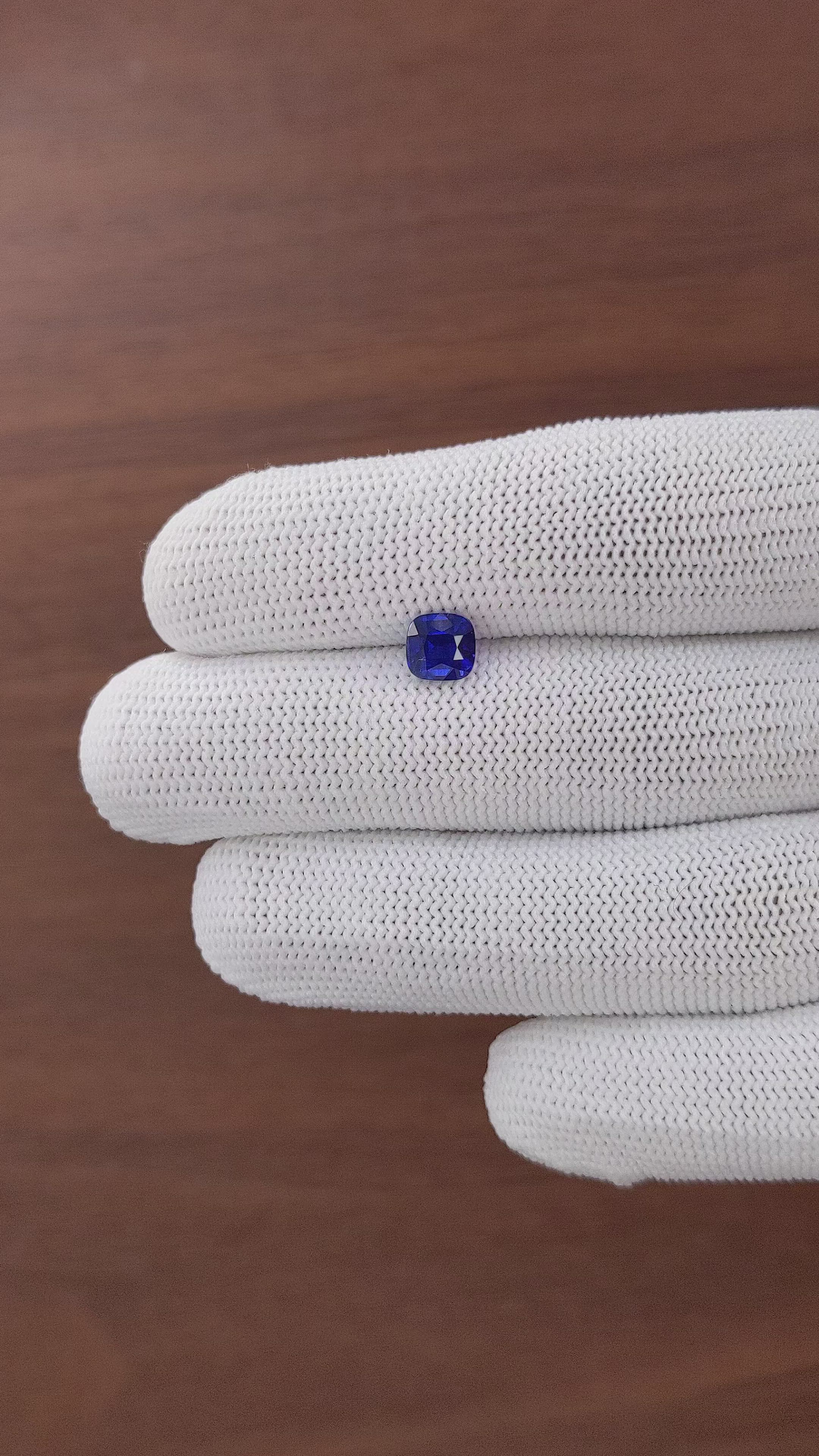 1.21 Ct. Blue Sapphire from Tanzania Size Video