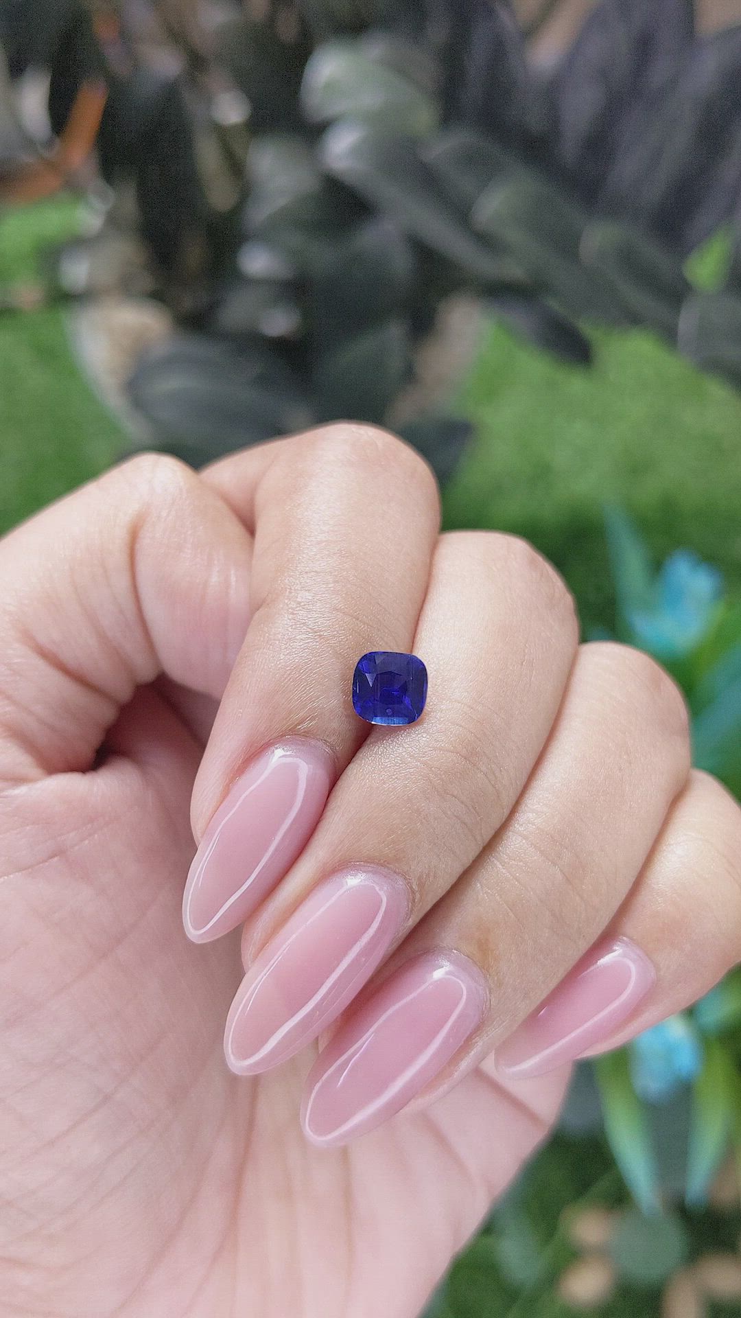 1.21 Ct. Blue Sapphire from Tanzania Size Video