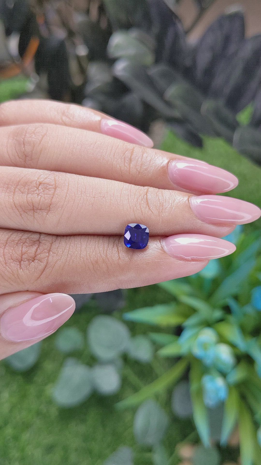 1.21 Ct. Blue Sapphire from Tanzania Size Video