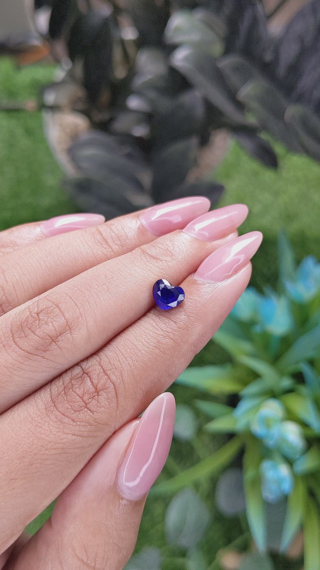 1.30 Ct. Blue Sapphire from Tanzania Size Video