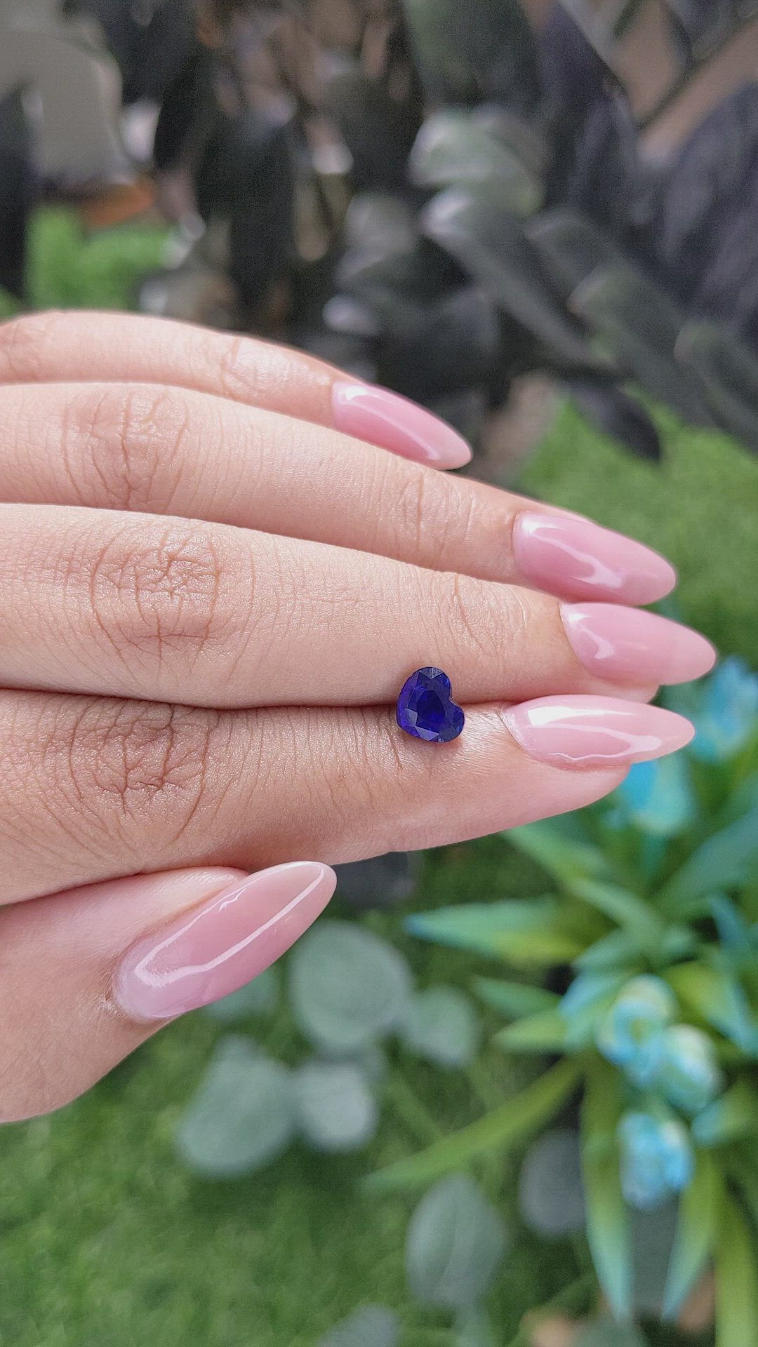 1.30 Ct. Blue Sapphire from Tanzania Size Video