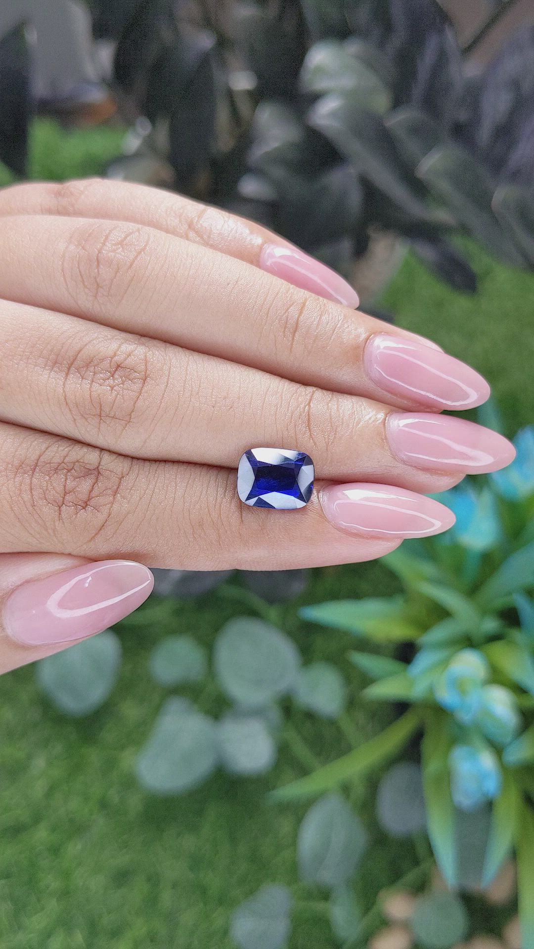 3.51 Ct. Blue Sapphire from Tanzania Size Video