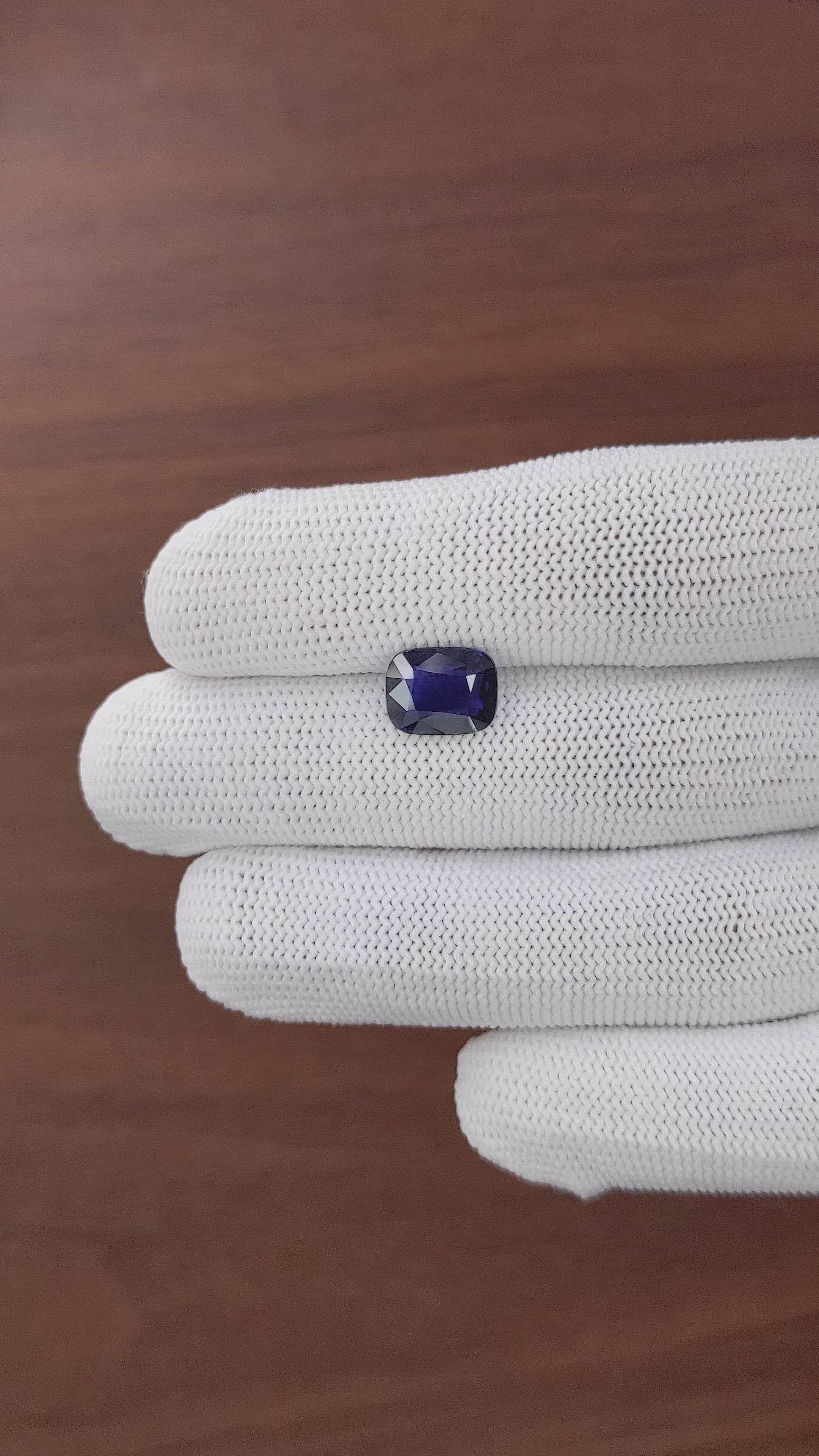 3.51 Ct. Blue Sapphire from Tanzania Size Video