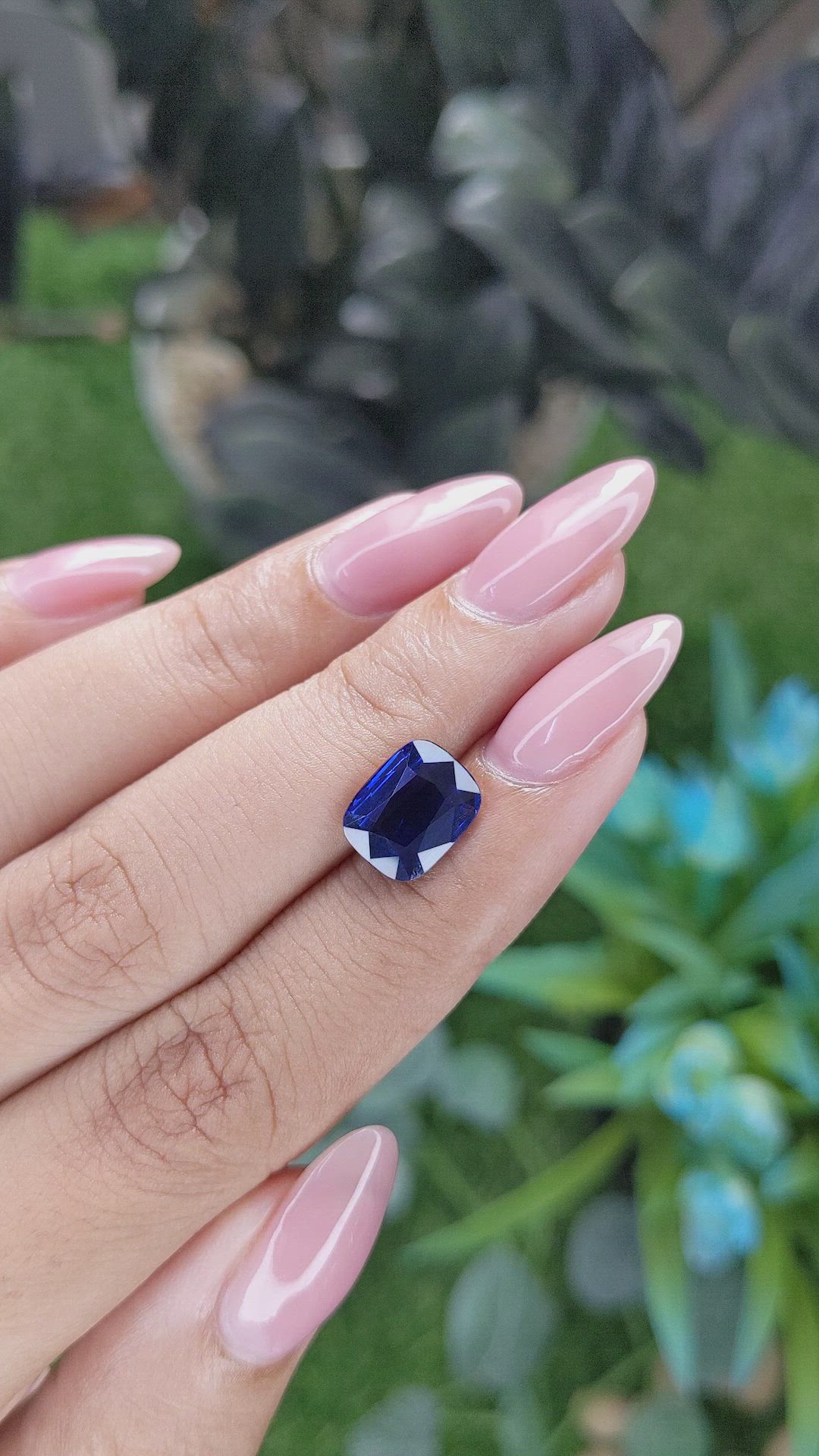 3.51 Ct. Blue Sapphire from Tanzania Size Video
