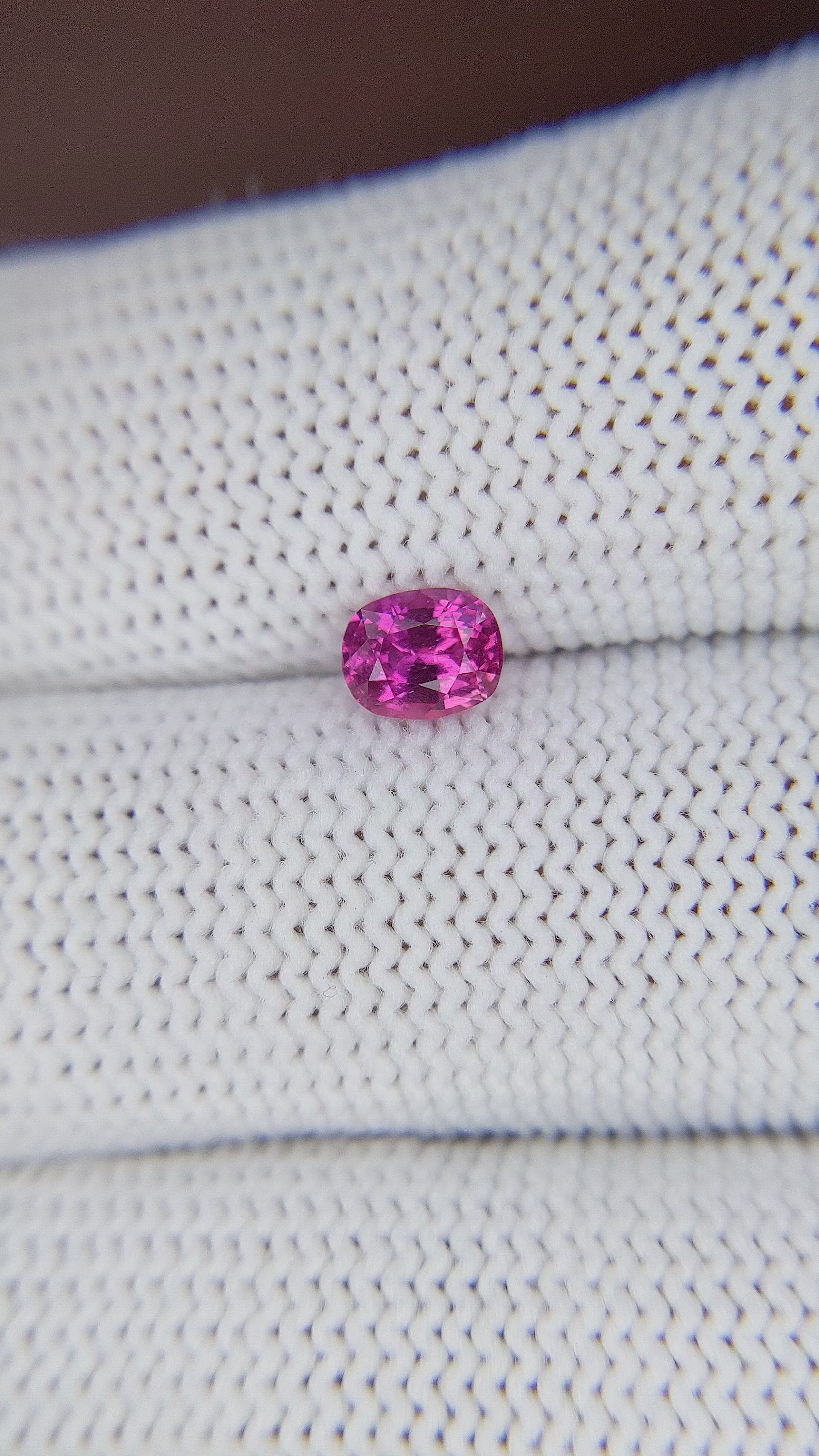 0.70 Ct. Purplish Pink Sapphire from Tanzania Size Video