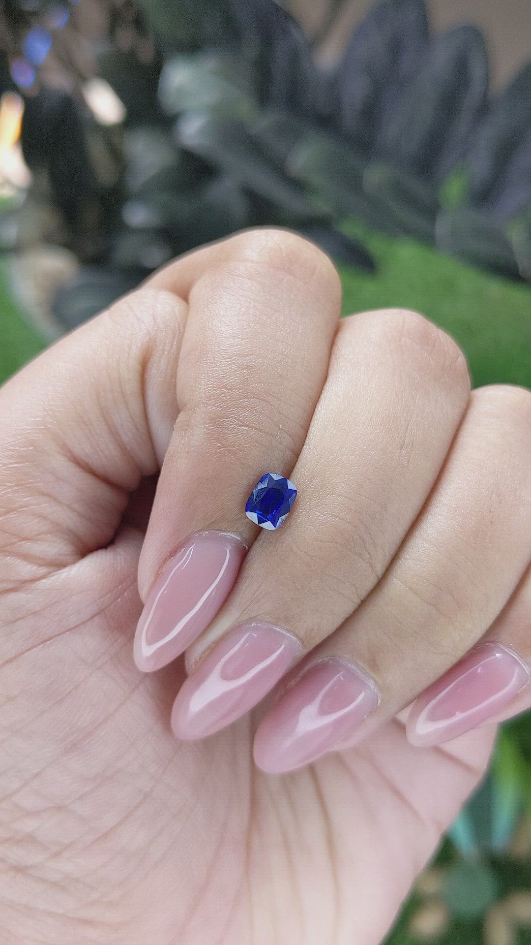 0.56 Ct. Blue Sapphire from Madagascar Size Video