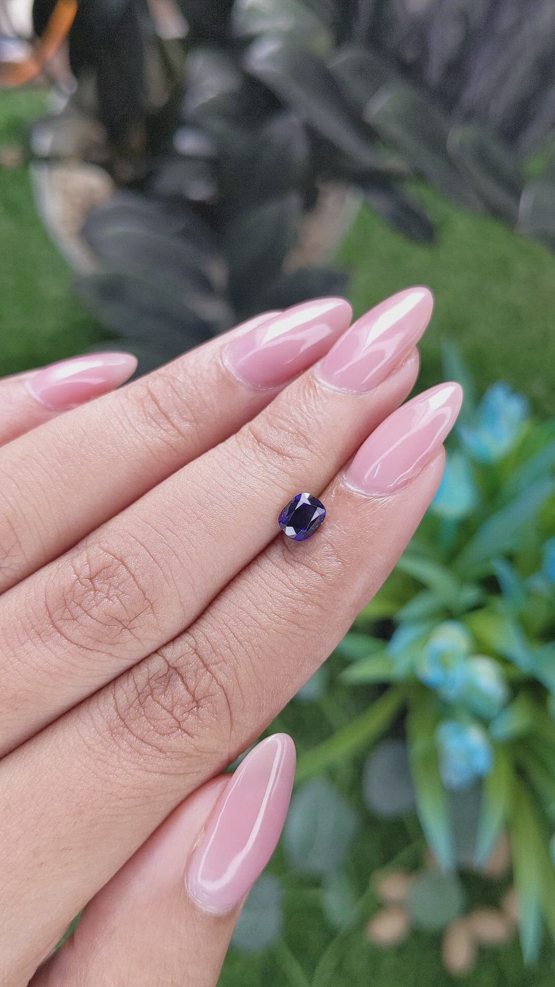 0.78 Ct. Blue Sapphire from Madagascar Size Video