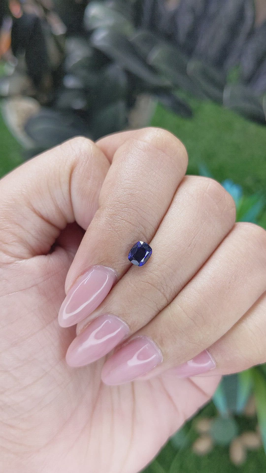 0.78 Ct. Blue Sapphire from Madagascar Size Video