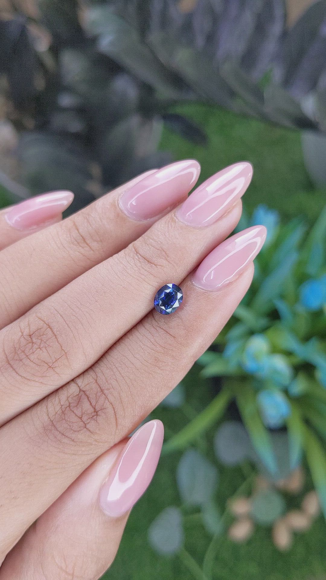 1.05 Ct. Blue Sapphire from Madagascar Size Video