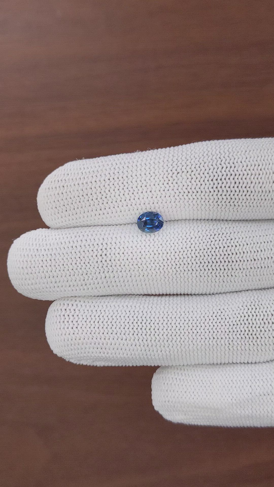 1.05 Ct. Blue Sapphire from Madagascar Size Video