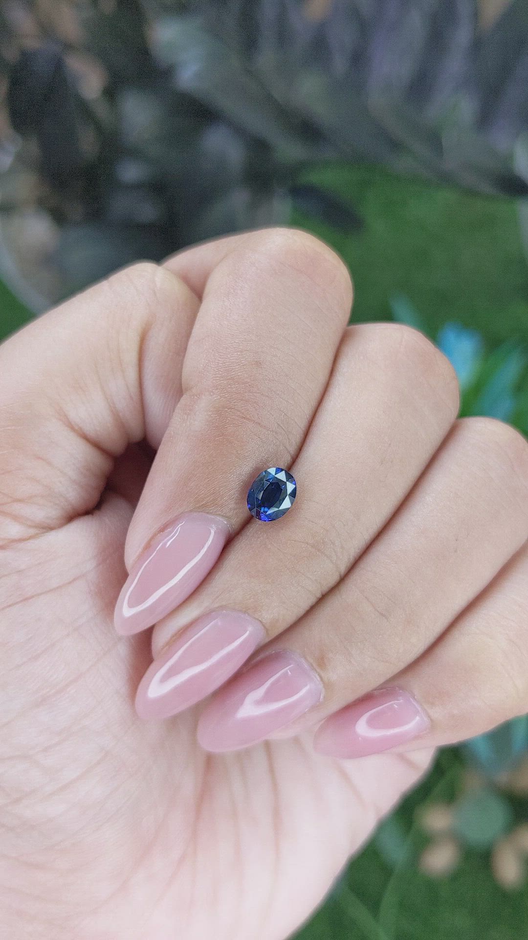 1.05 Ct. Blue Sapphire from Madagascar Size Video